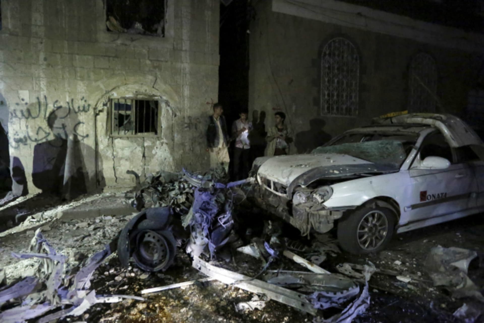 IS Car Bomb in Sanaa June 29 2015