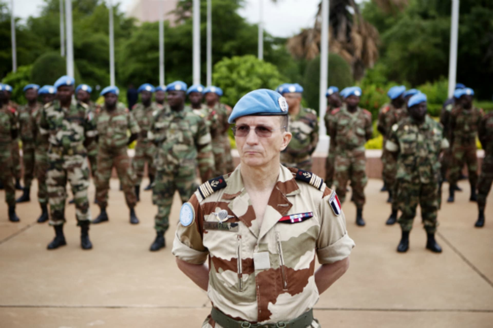 <p>MINUSMA peacekeepers</p>
