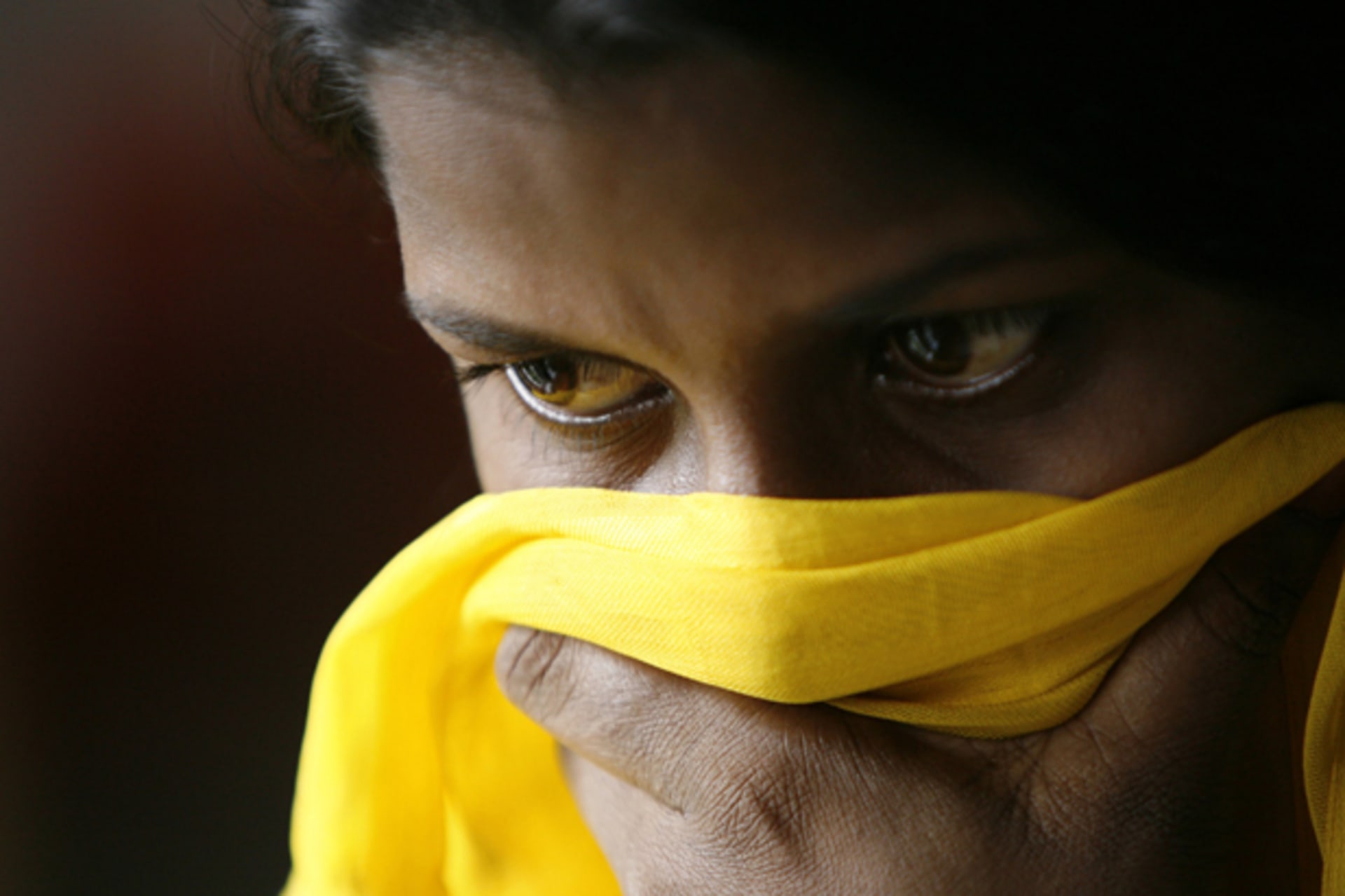 Girl rescued from child trafficking poses in Proshanti in Dhaka