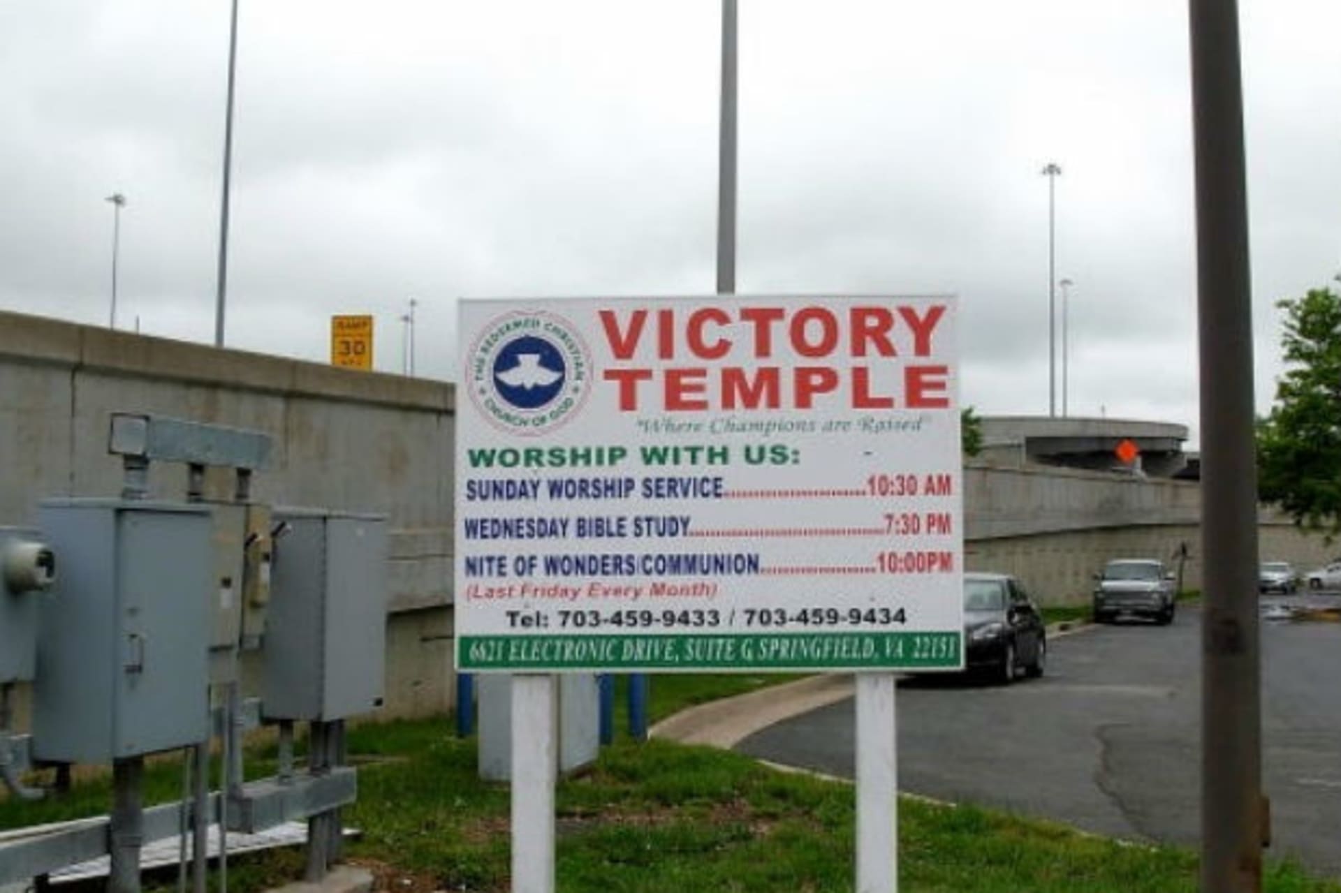 Photo of Victory Temple courtesy Jim Sanders, Alexandria, Virginia, May 8, 2012.