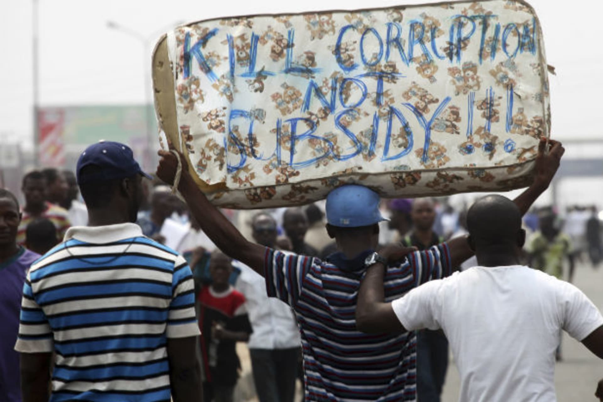 Africa-SubsidyProtest-20120206