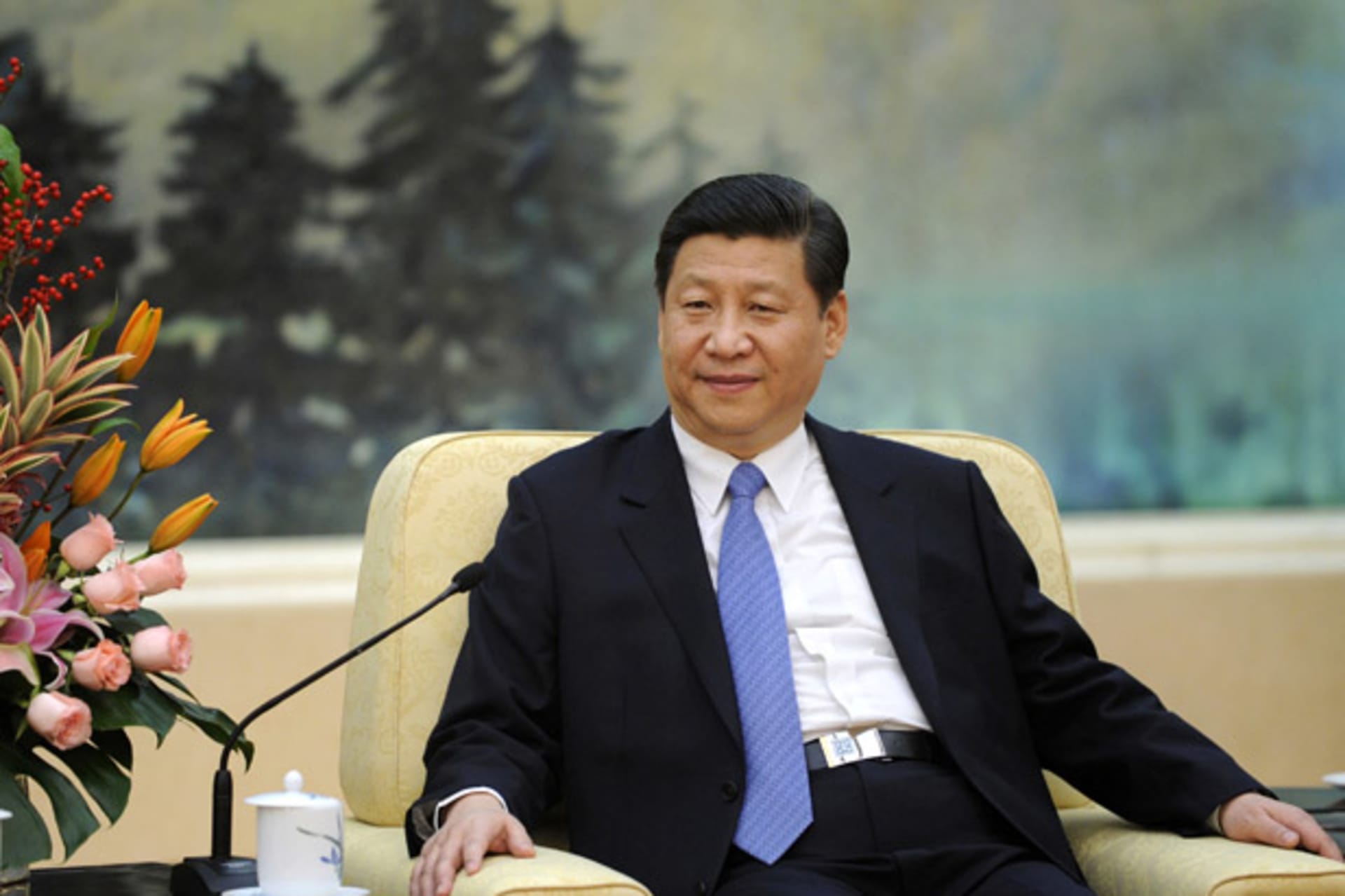 <p>Xi Jinping at a meeting in Beijing on December 27, 2012 (Wang Zhao/Courtesy Reuters).</p>
