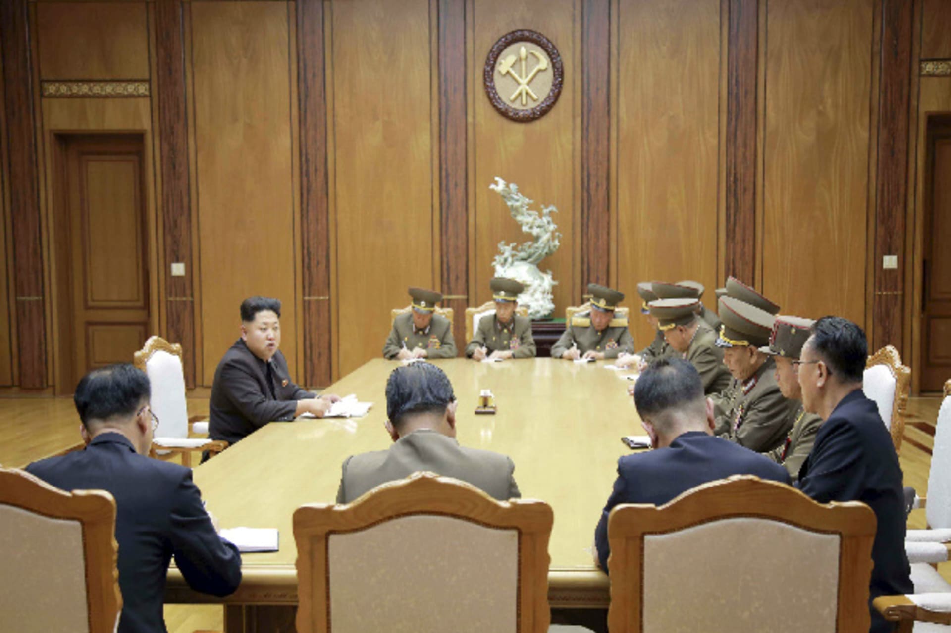 <p>Kim Jong un North Korea South Korea Fire</p>
