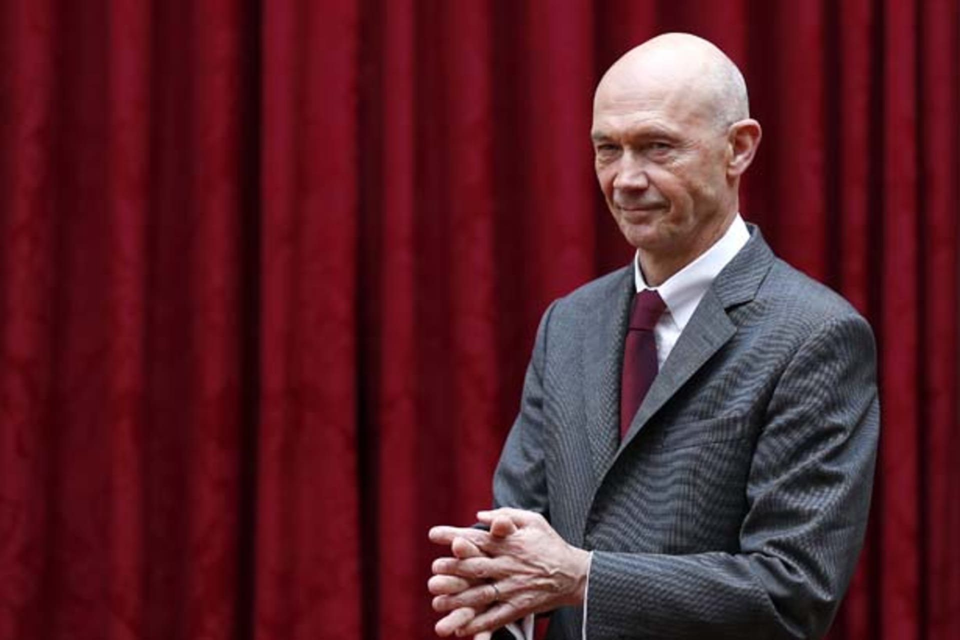 WTO Director-General Lamy looks on during his Commandeur de la Legion d'Honneur award ceremony at the Elysee Palace in Paris