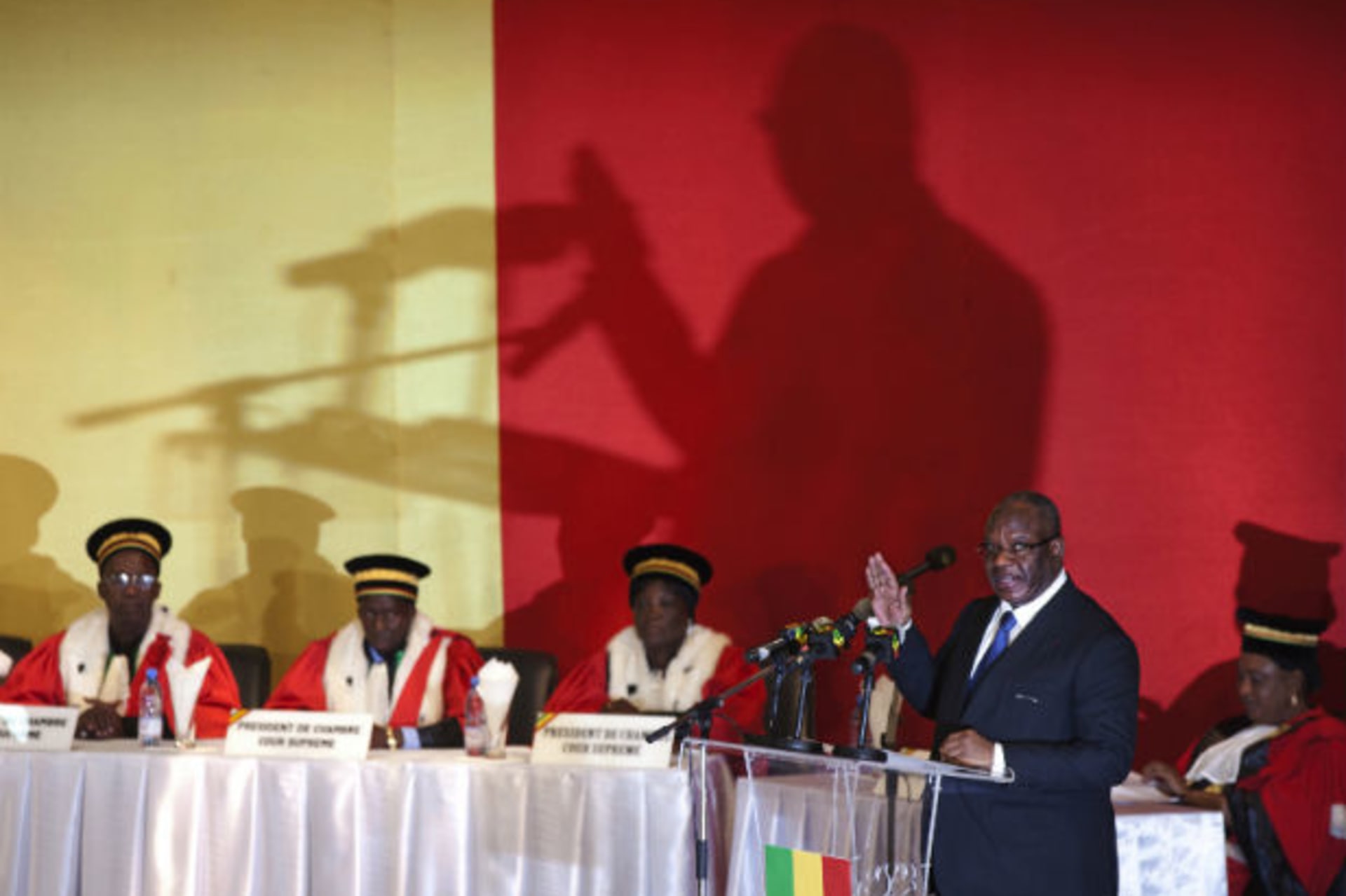 Mali's President-elect Ibrahim Boubacar Keita attends his swearing-in ceremony in Bamako, Mali, September 4, 2013.