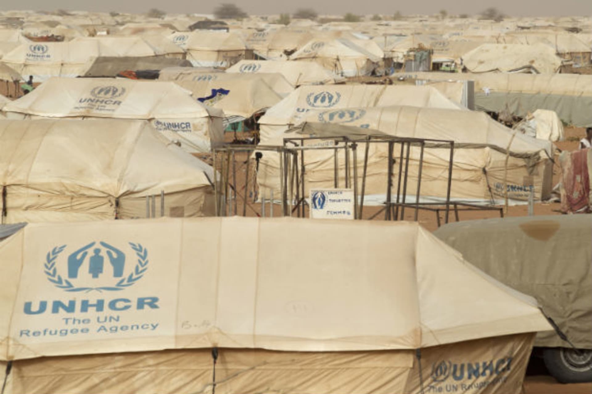 General view of Mbera refugee camp in southern Mauritania, May 23, 2012.