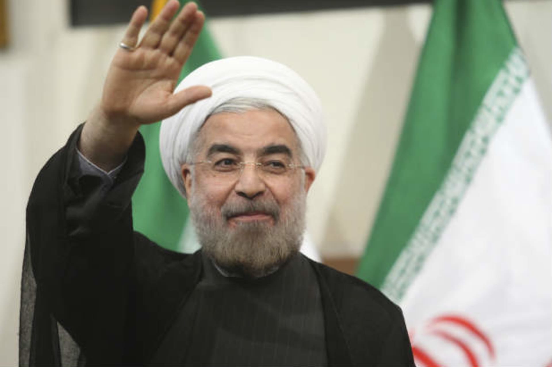 Iranian President-elect Hassan Rohani gestures to the media during a news conferenIranian president-elect Hassan Rohani gestures to the media during a news conference in Tehran June 17, 2013 (Courtesy Reuters).ce in Tehran June 17, 2013 (Courte