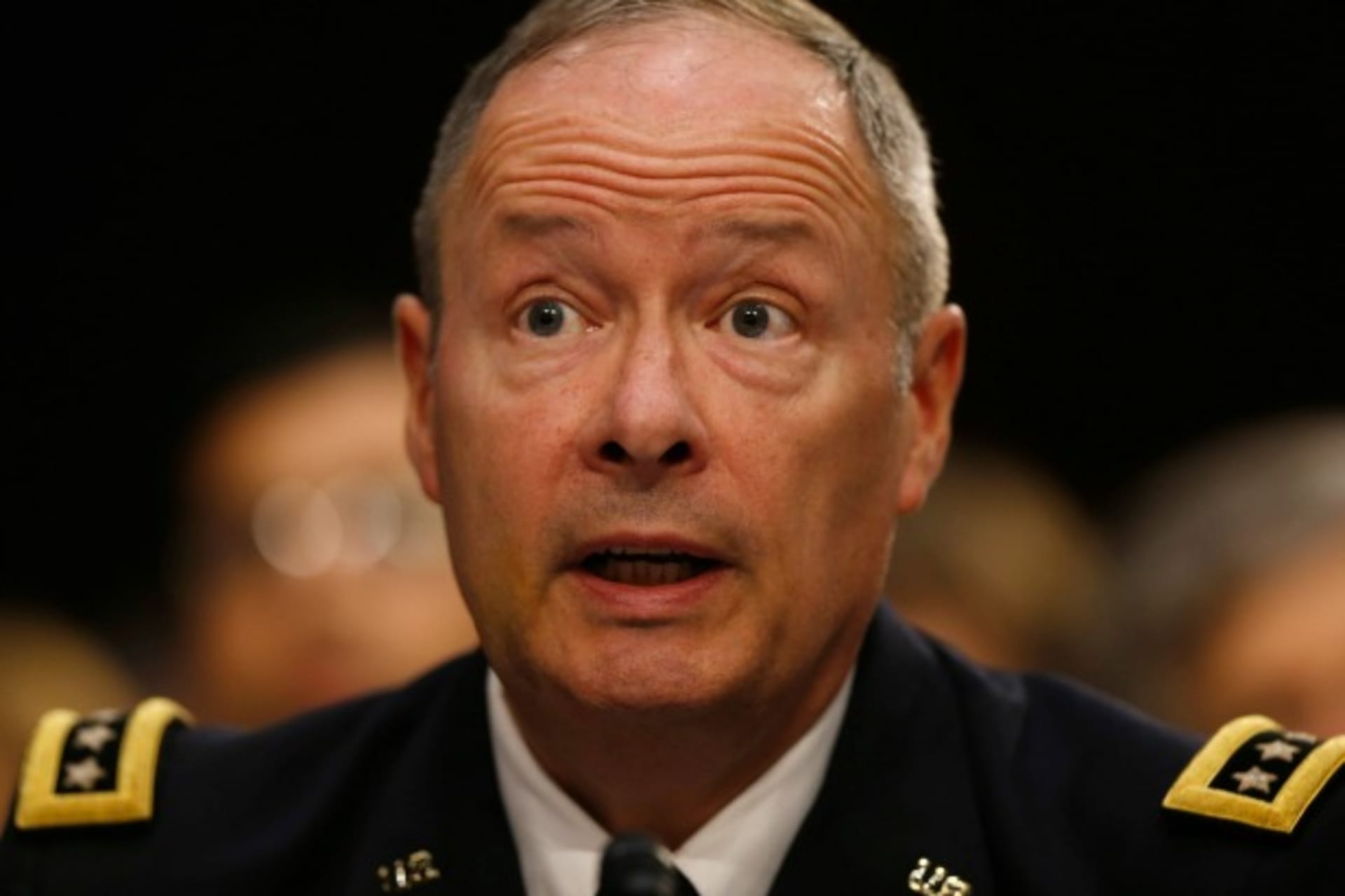<p>U.S. National Security Agency Director General Keith Alexander testifies at a Senate Intelligence Committee hearing the Foreign Intelligence Surveillance Act legislation on Capitol Hill in Washington, on September 26, 2013. (Jason Reed/Courtesy Reuters)</p>
