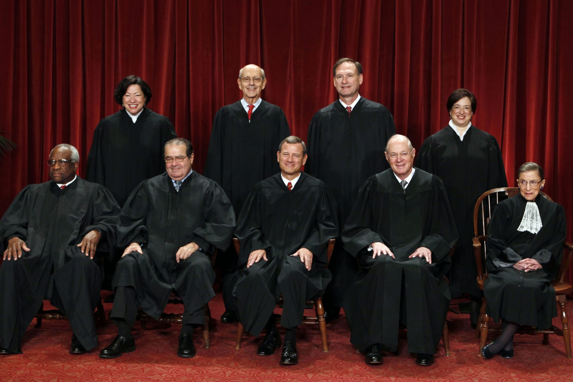 <p>The justices of the U.S. Supreme Court at the Supreme Court Building on October 8, 2010. Larry Downing/REUTERS</p>
