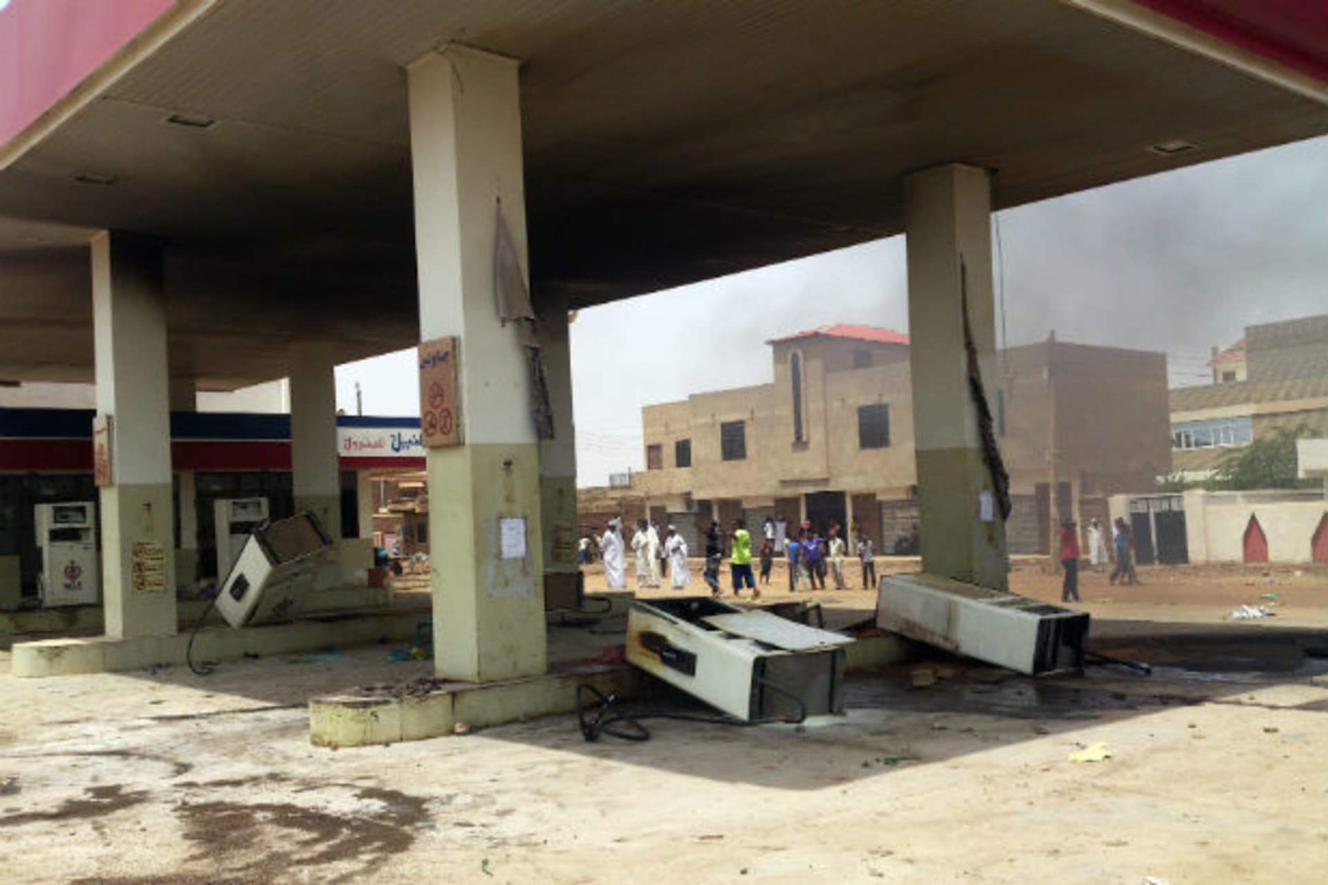 Africa - Sudan Subsidy Protests - Gas Station