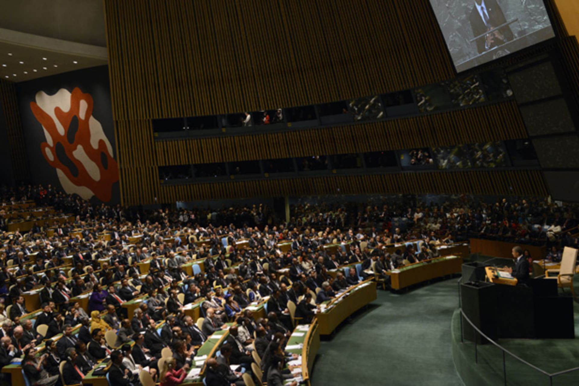 U.S. President Obama addresses 67th United Nations General Assembly at U.N. Headquarters in New York