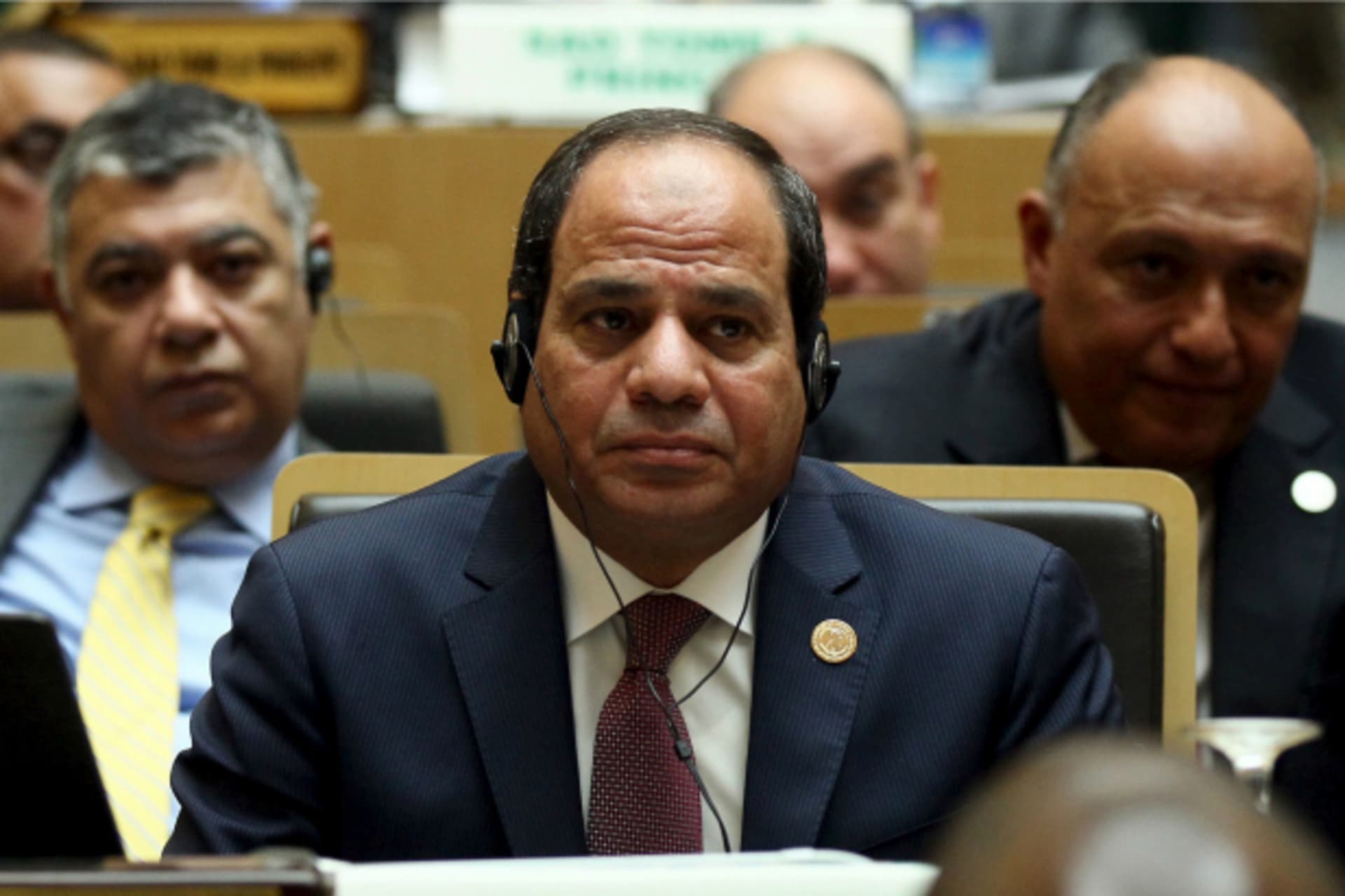<p>Egypt’s President Abdel Fattah al-Sisi attends the opening ceremony of the 26th Ordinary Session of the Assembly of the African Union (AU) at the AU headquarters in Ethiopia’s capital Addis Ababa (Tiksa Negeri/Reuters).</p>

