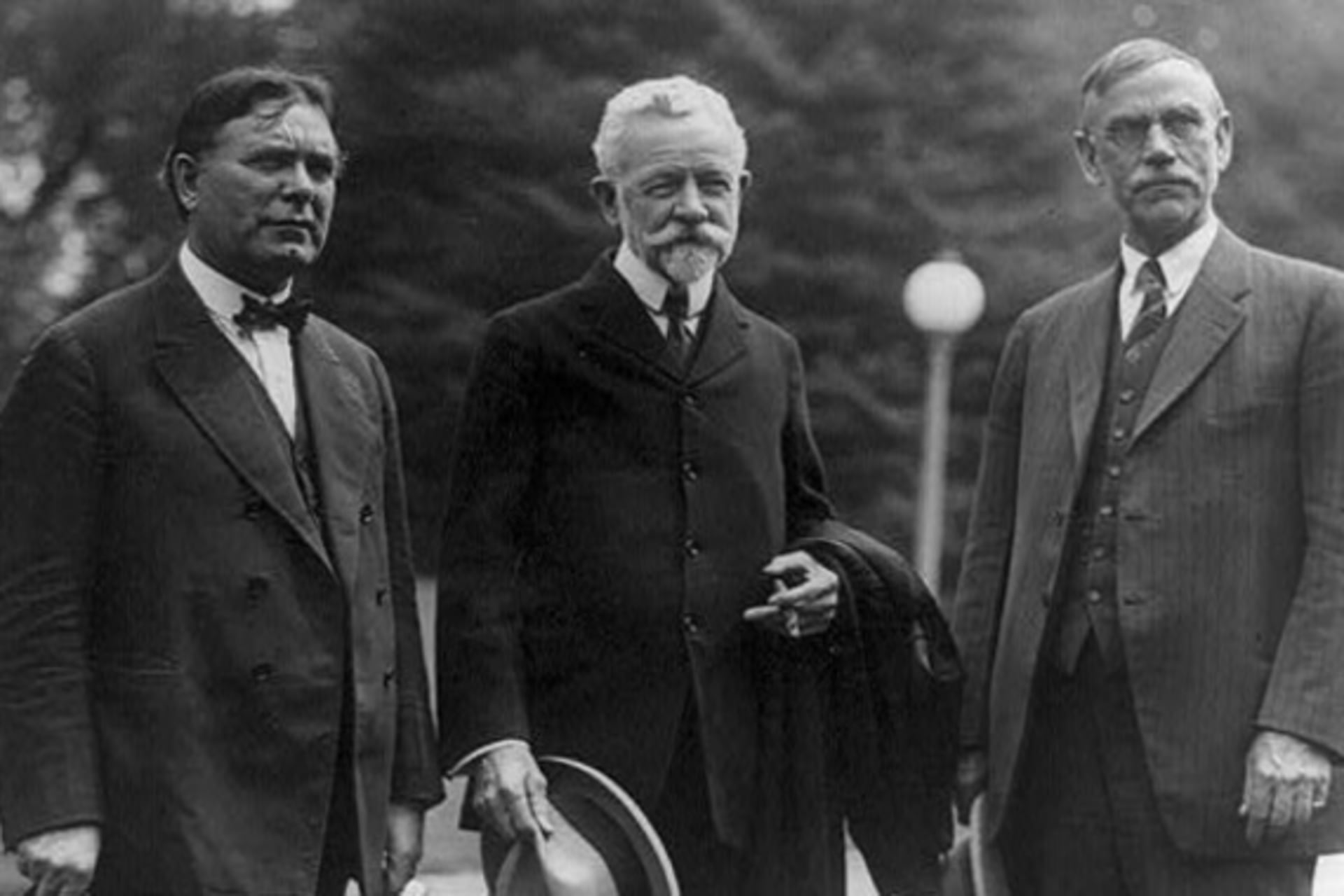 <p>(Photo: Senators Borah, Lodge, and Smoot in 1924. Courtesy of the Library of Congress)</p>
