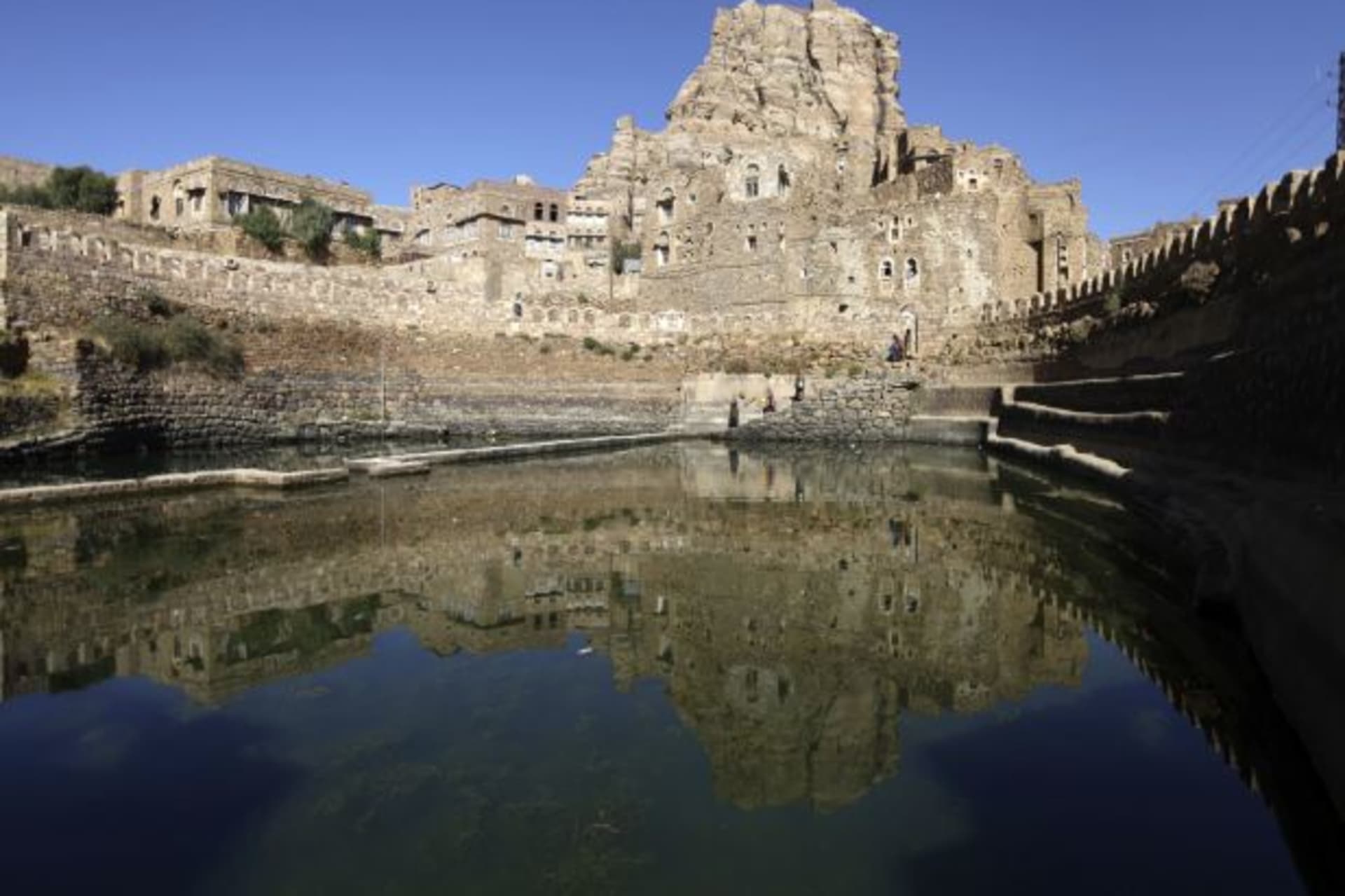 <p>A view is seen of the historic city of Thula in Yemen (Mohamed Al-Sayaghi/Courtesy Reuters).</p>

