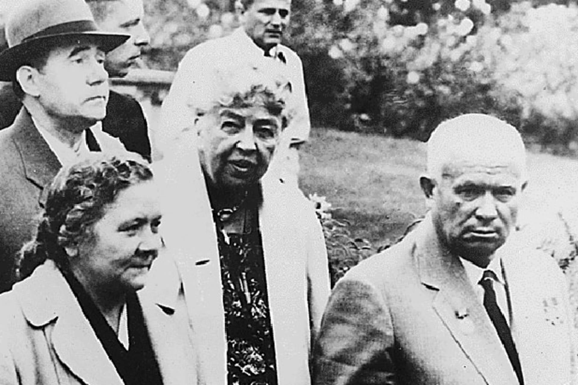 <p>Nikita Khrushchev and Eleanor Roosevelt</p>
