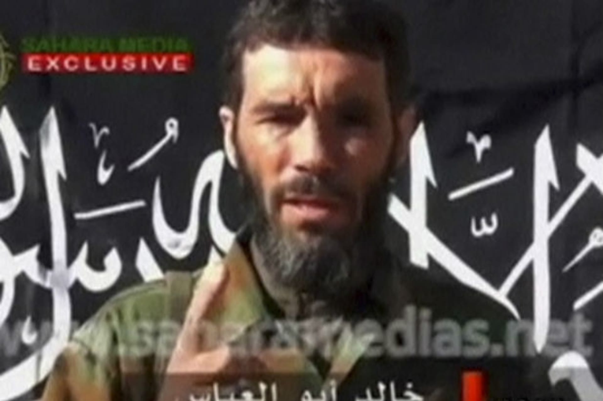 Veteran jihadist Mokhtar Belmokhtar speaks in this undated still image taken from a video released by Sahara Media on January 21, 2013.