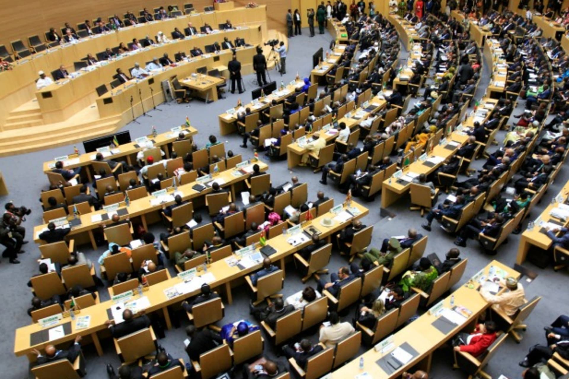 <p>The opening ceremony of the 22nd Ordinary Session of the African Union summit in Ethiopia’s capital Addis Ababa, January 30, 2014 (Courtesy Reuters/Negeri).</p>
