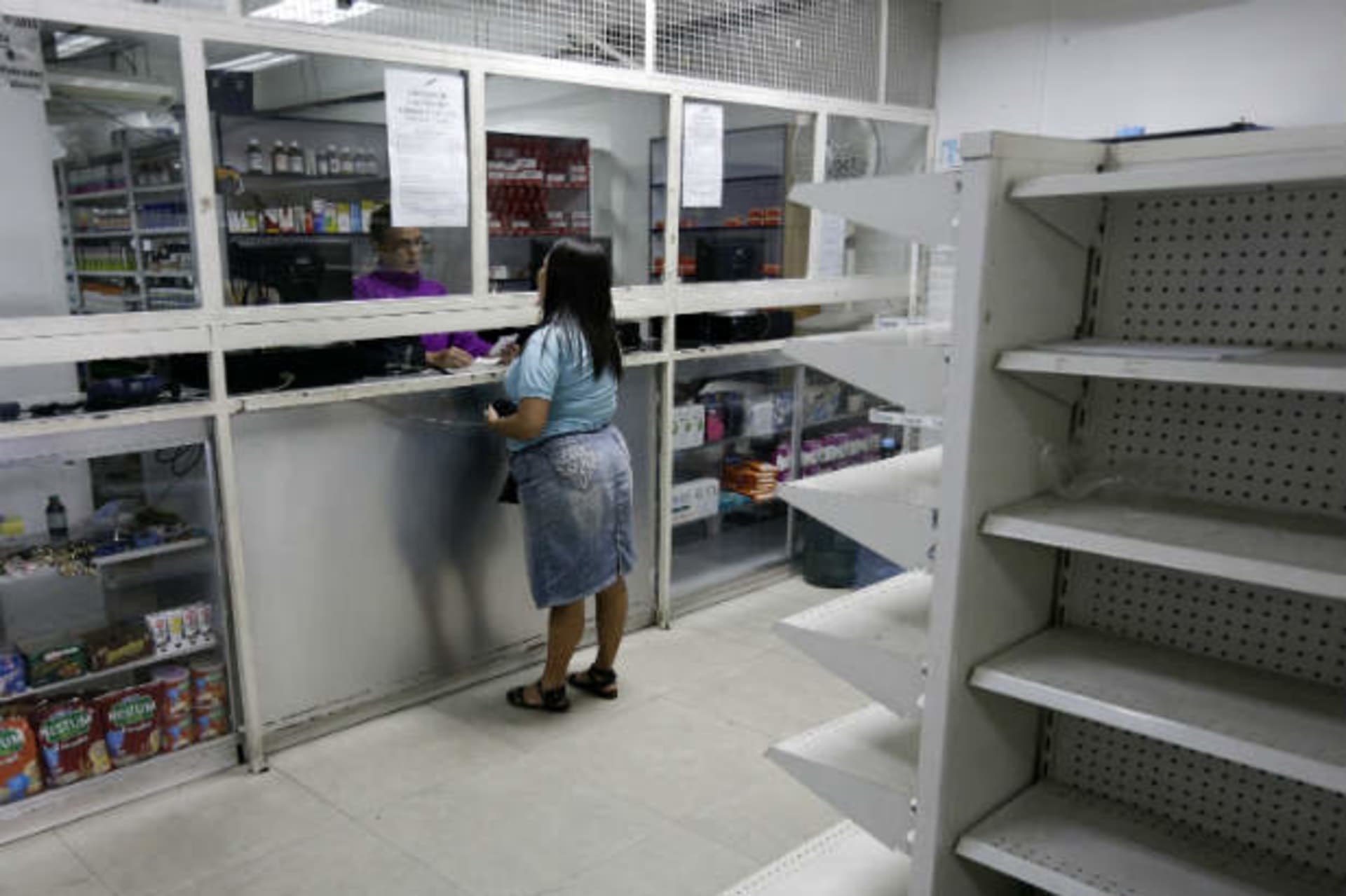 <p>Venezuela woman medicine shortage food crisis</p>