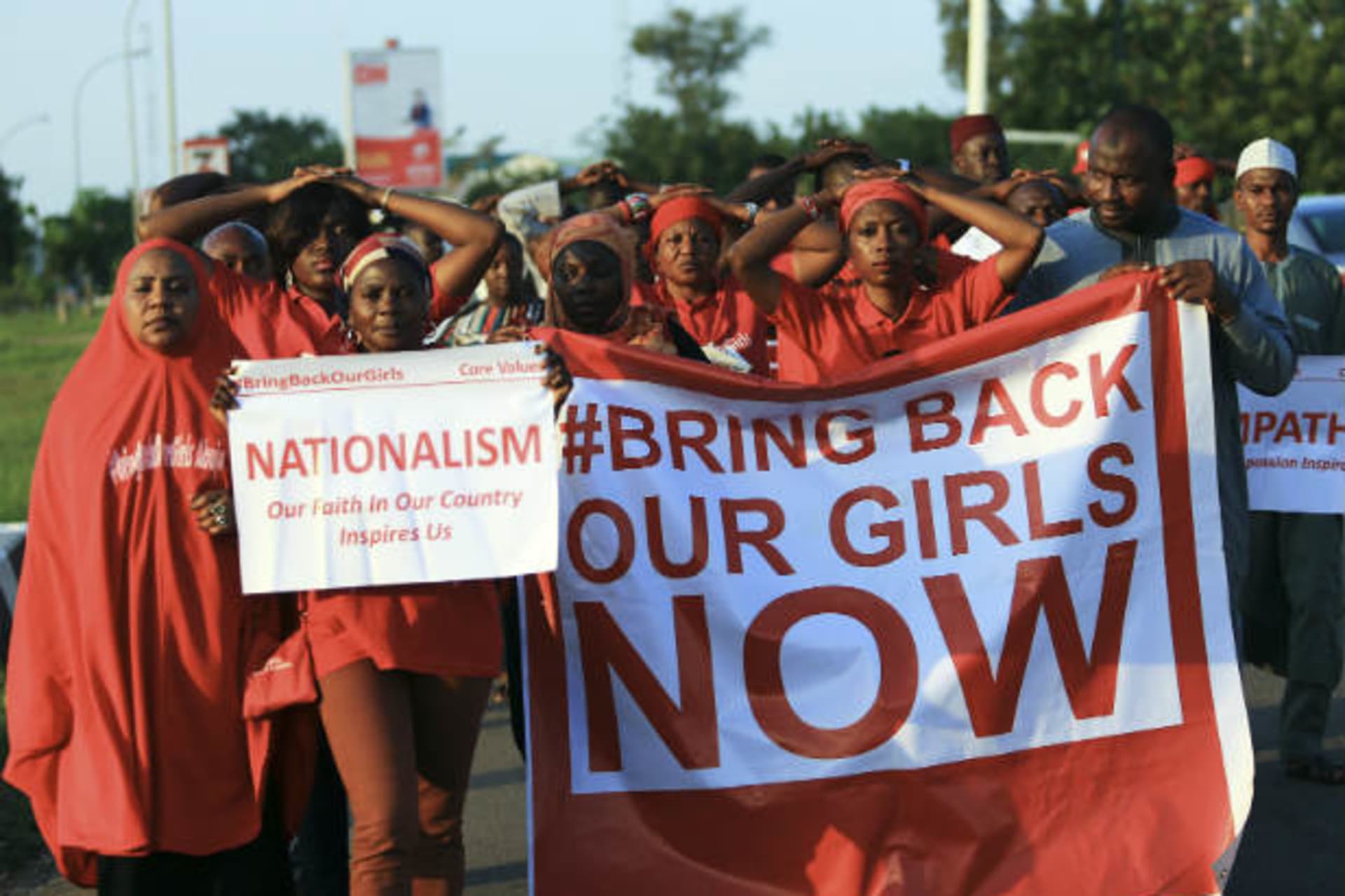 <p>Nigeria bring back our girls #bringbackourgirls Chibok schoolgirls</p>
