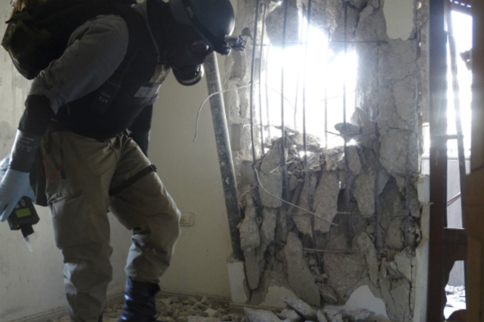 <p>chemical weapons inspector in Syria</p>
