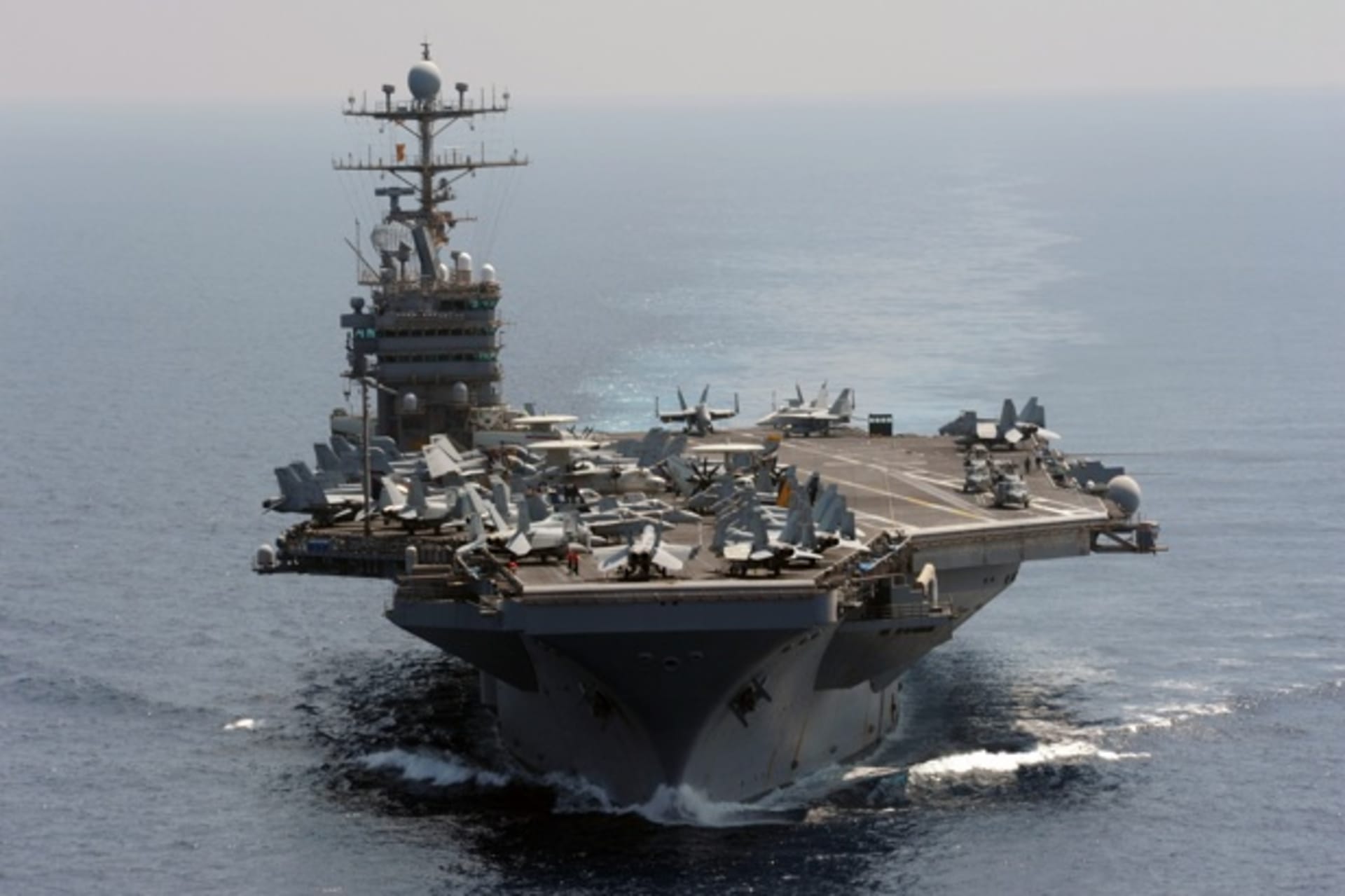 <p>U.S. Navy handout photo of the U.S.S. Abraham Lincoln (Courtesy Reuters).</p>
