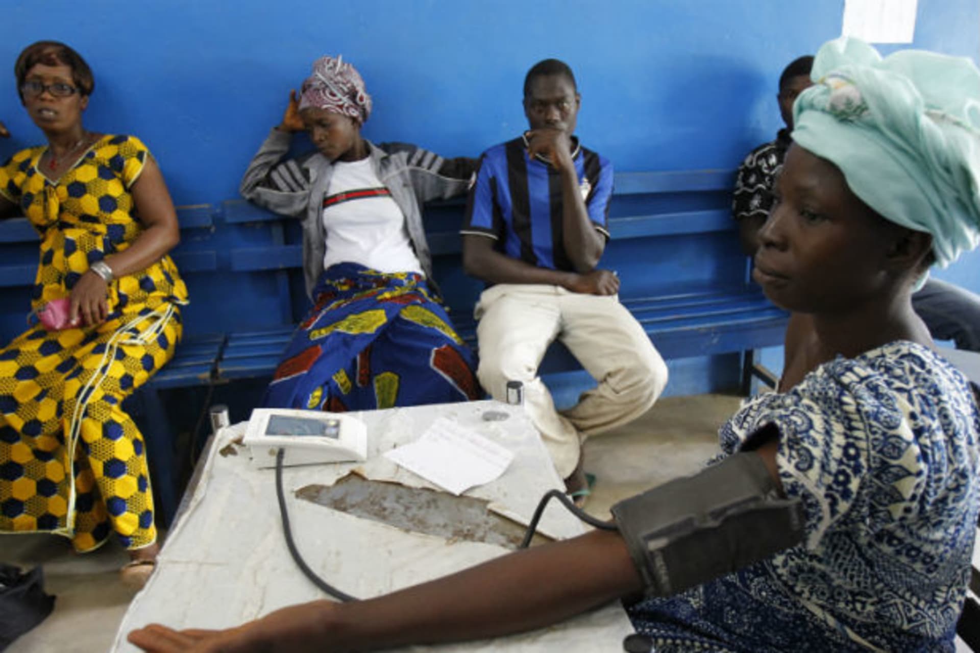 Africa - Waiting at a Hospital (Cote d'Ivoire)