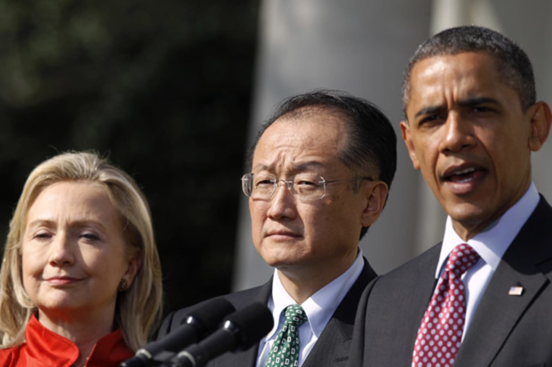 U.S. President Obama introduces Dartmouth College President Jim Yong Kim as his nominee to be the next president of the World Bank, in Washington