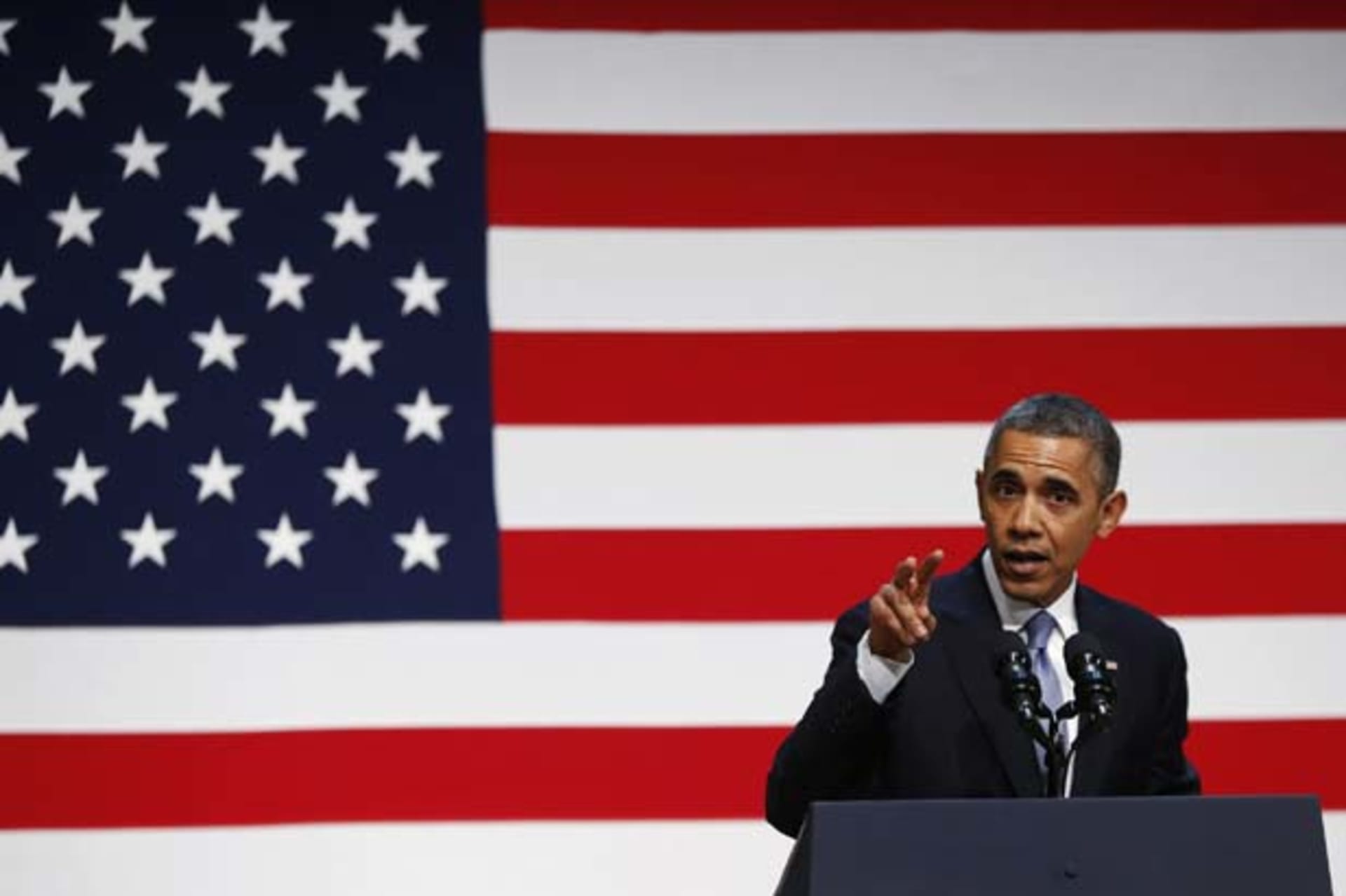 <p>President Barack Obama speaks at a Democratic Party fundraiser in San Francisco. (Jason Reed/Courtesy Reuters)</p>
