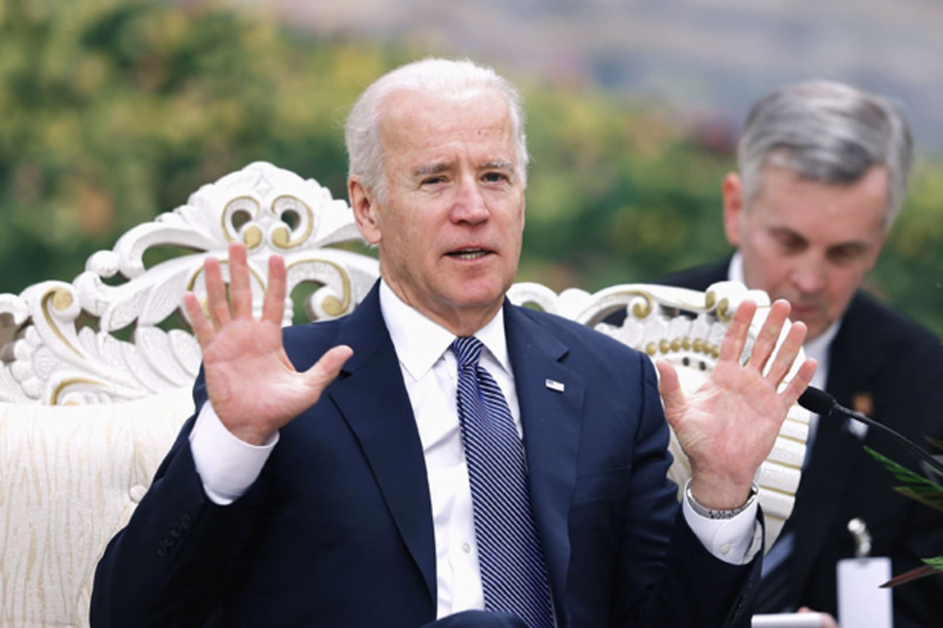 <p>U.S. Vice President Joe Biden speaks after a welcoming ceremony at the Great Hall of the People in Beijing December 4, 2013</p>
