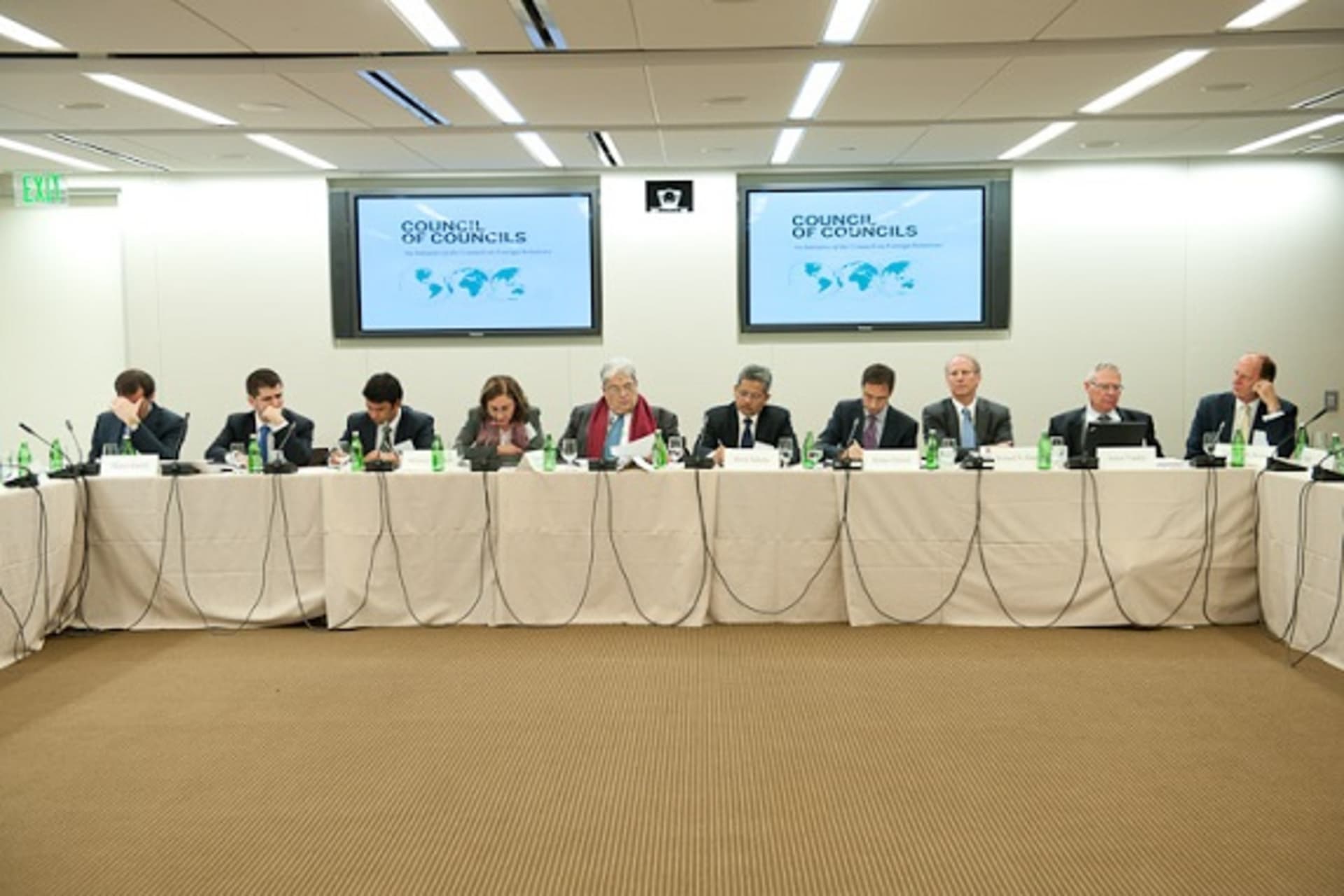 <p>Council of Councils members participate in a session during the CoC Inaugural Conference (Kaveh Sardari).</p>