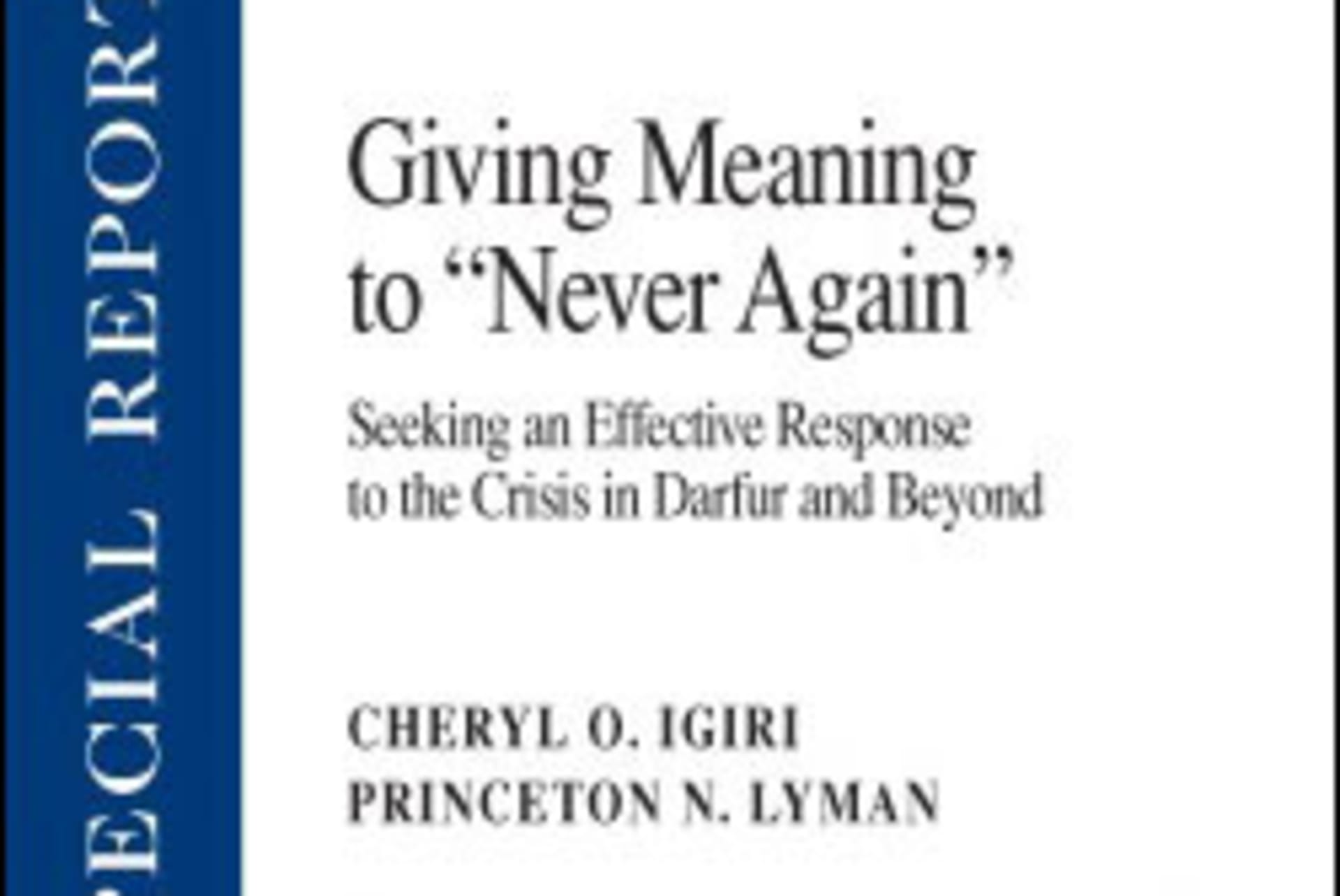 Giving Meaning to 'Never Again'