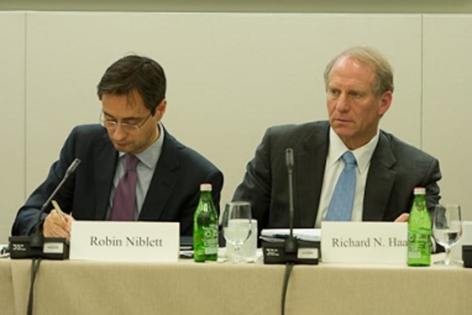 <p>Richard Haass participates during the Council of Councils Inaugural Conference (Kaveh Sardari).</p>