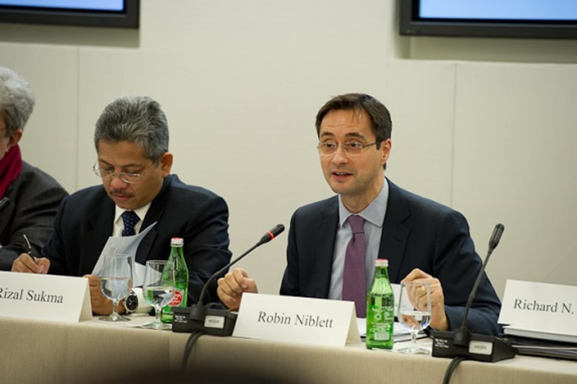 <p>Robin Niblett (director of Chatham House) participates during the Council of Councils Inaugural Conference (Kaveh Sardari).</p>