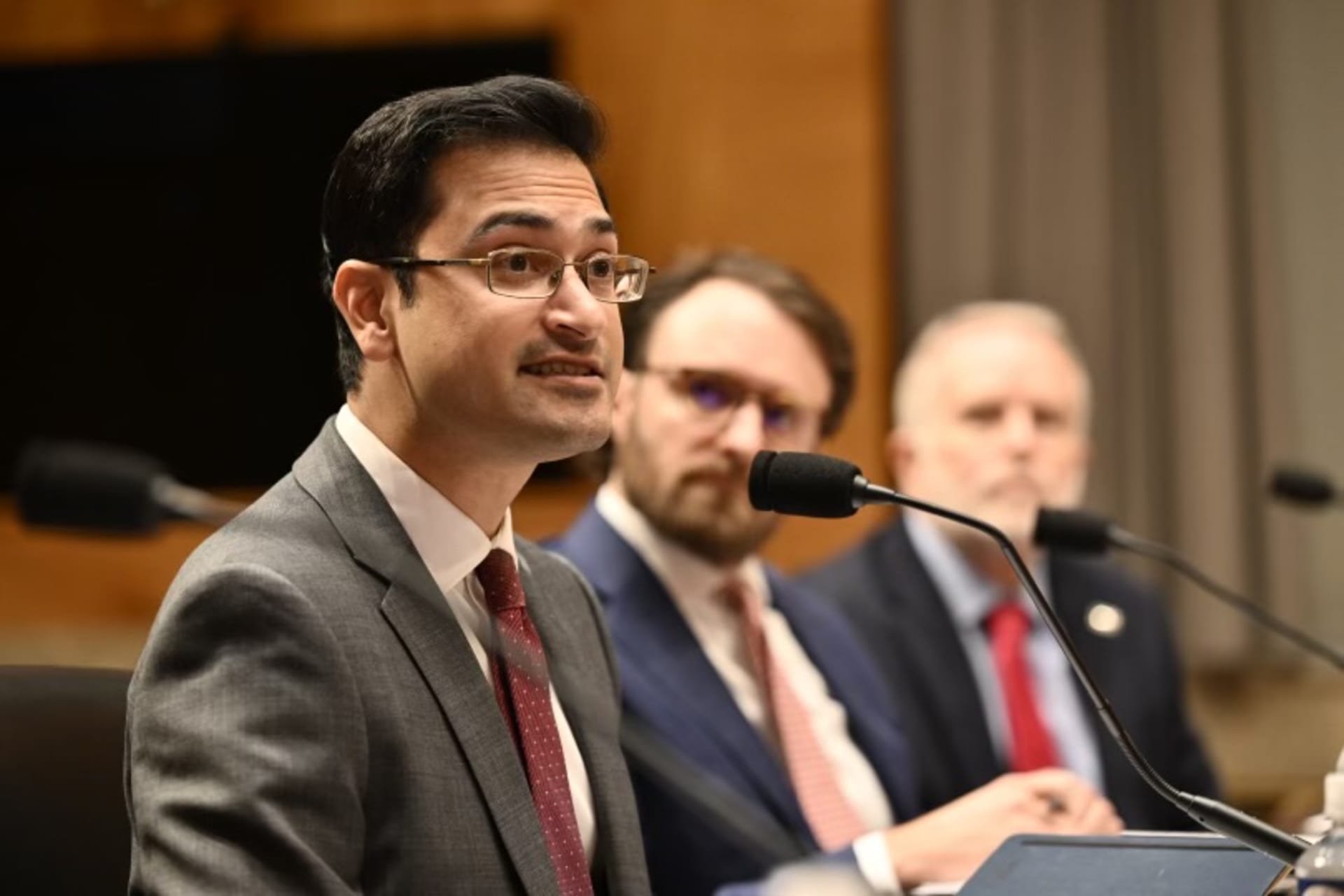 Rush Doshi testifies on "Conflicts of Interest in Federal Contracting" at a U.S. Senate Committee on Homeland Security and Government Affairs hearing on September 24, 2024.