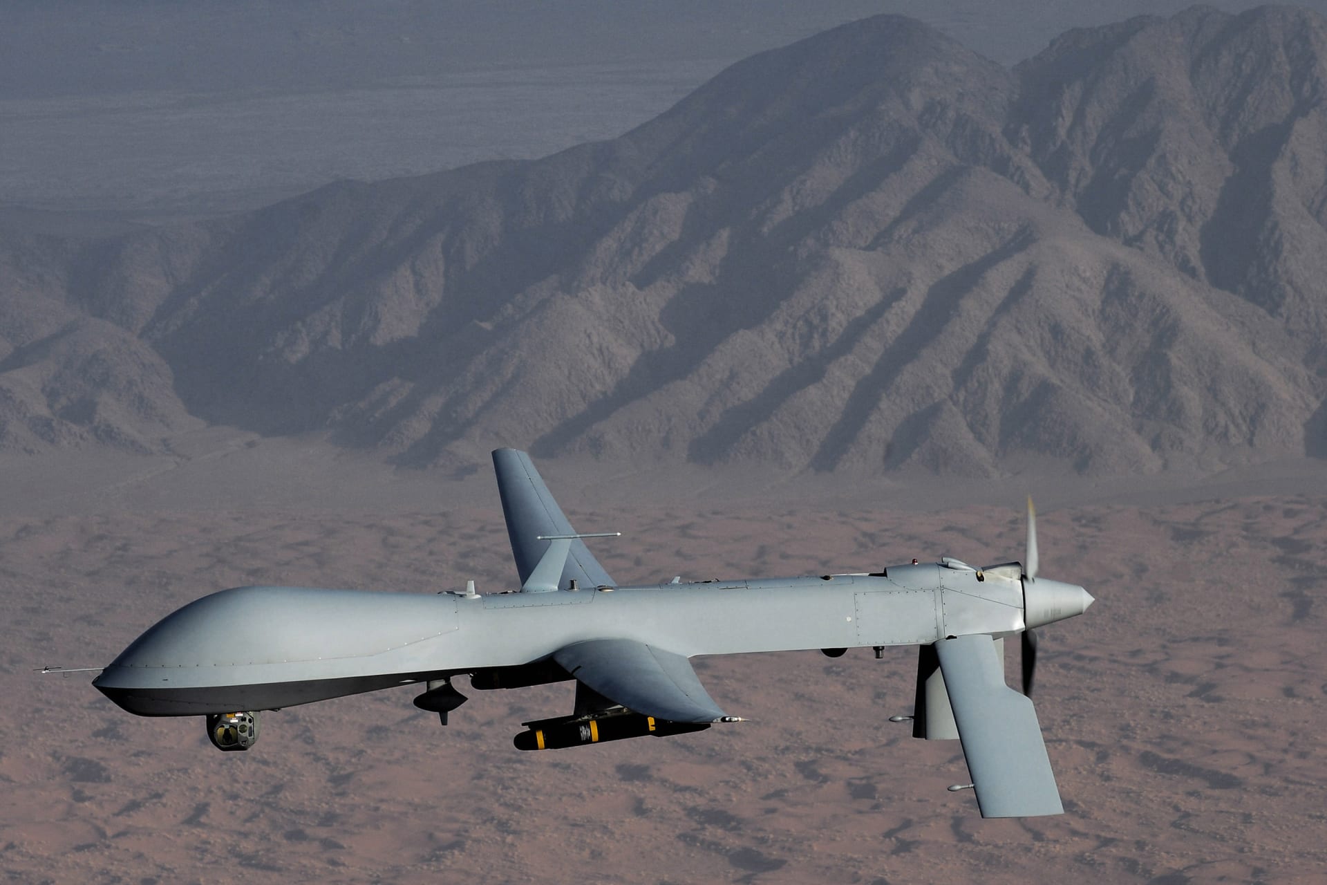 <p>Undated handout image courtesy of the U.S. Air Force shows a MQ-1 Predator unmanned aircraft.</p>
