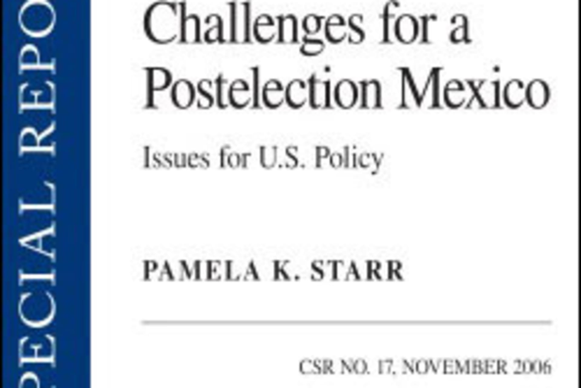 Challenges for a Postelection Mexico