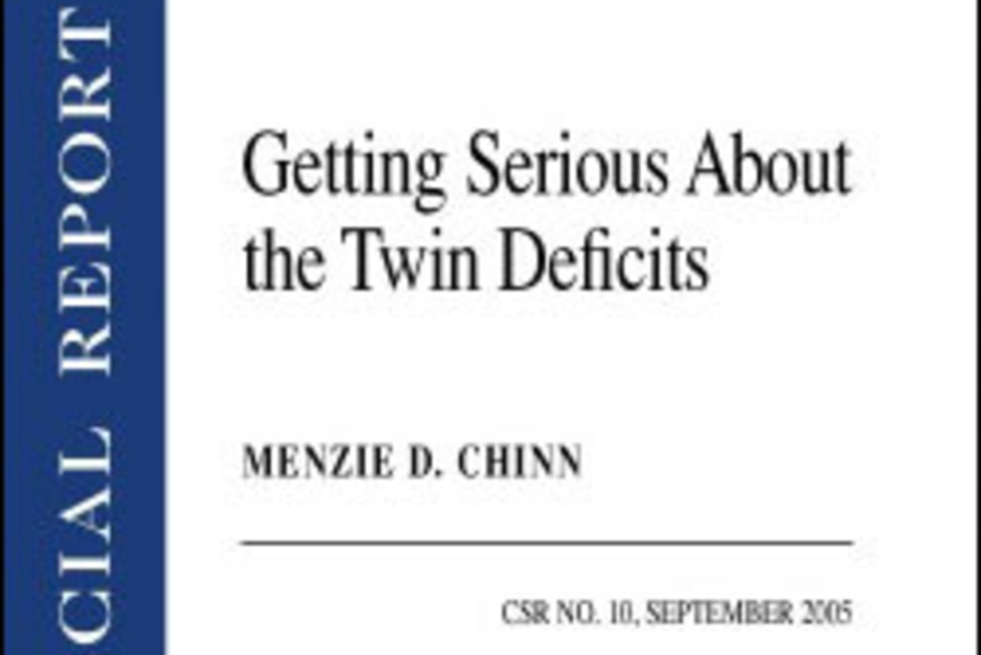 Getting Serious About the Twin Deficits