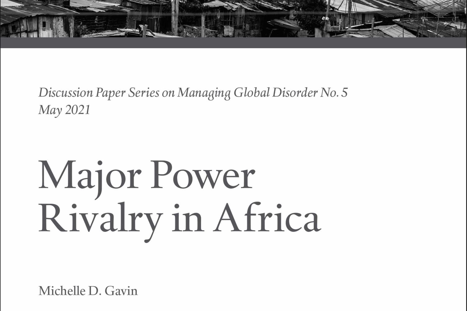 Gavin Africa DP cover