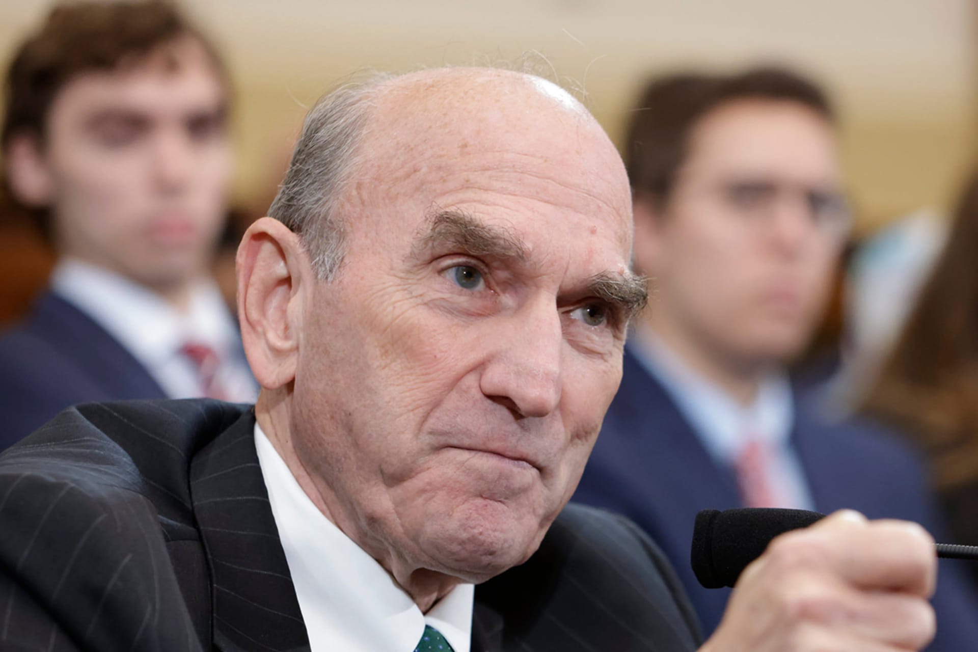 <p>Elliott Abrams testifying before the House Foreign Affairs Committee on September 19, 2024.Subcommittee on Middle East, North Africa, and Central Asia</p>
