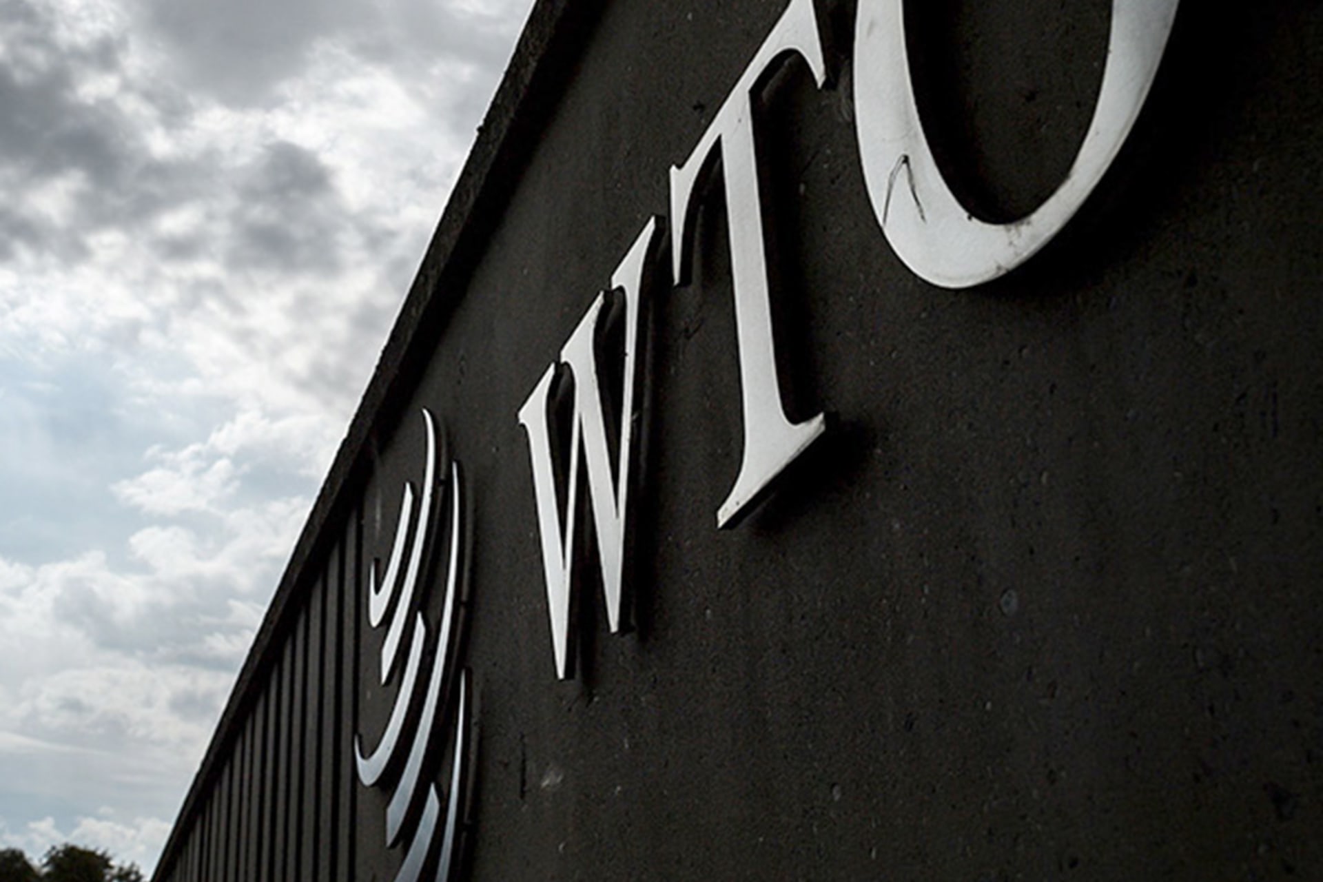 <p>The sign of the World Trade Organization on their headquarters, in Geneva, on September 21, 2018. </p>
