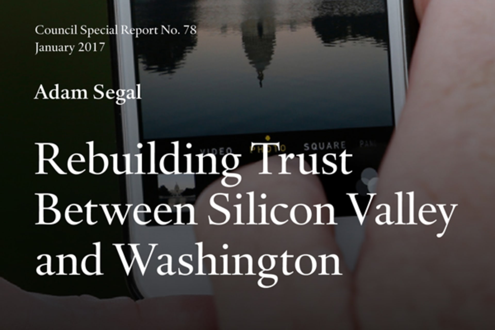 Rebuilding Trust Between Silicon Valley and Washington
