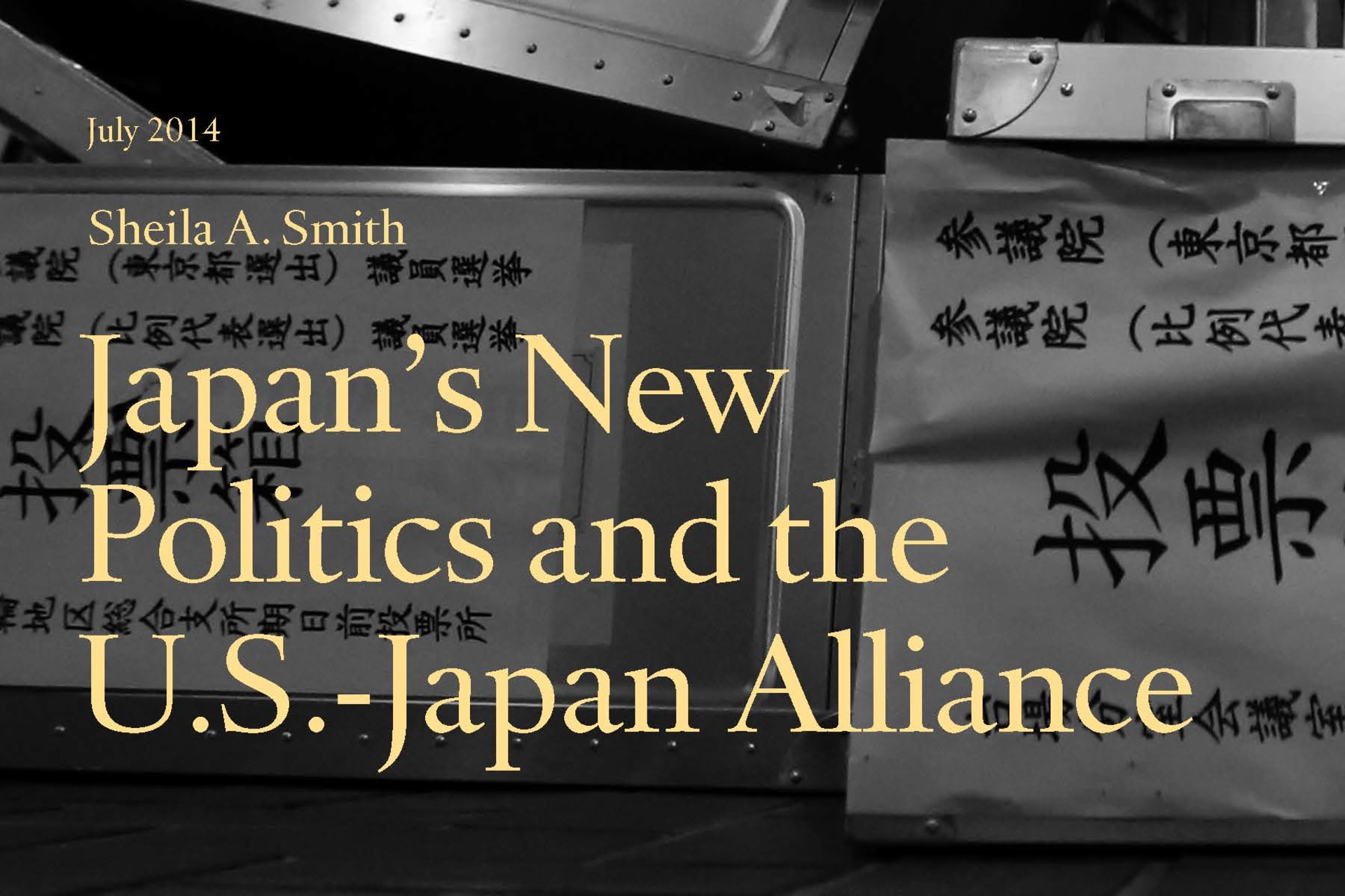 Japan's New Politics and the U.S.-Japan Alliance