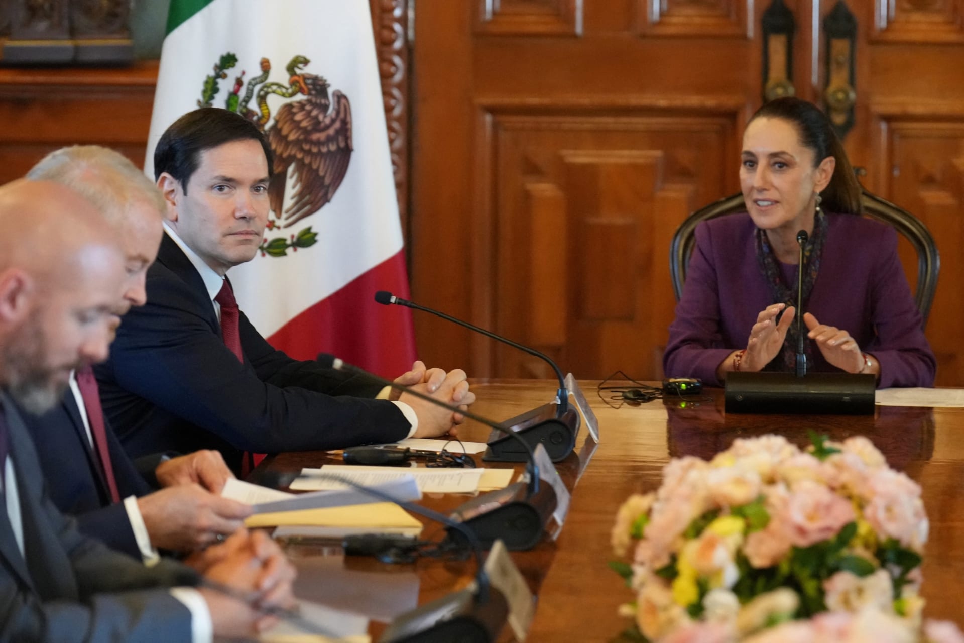 Secretary of State Marco Rubio meeting with Mexican President Claudia Sheinbaum