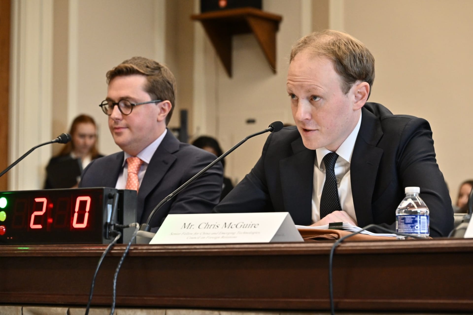 <p>Chris McGuire testifies to the House Committee on Foreign Affairs on November 20, 2025.</p>
