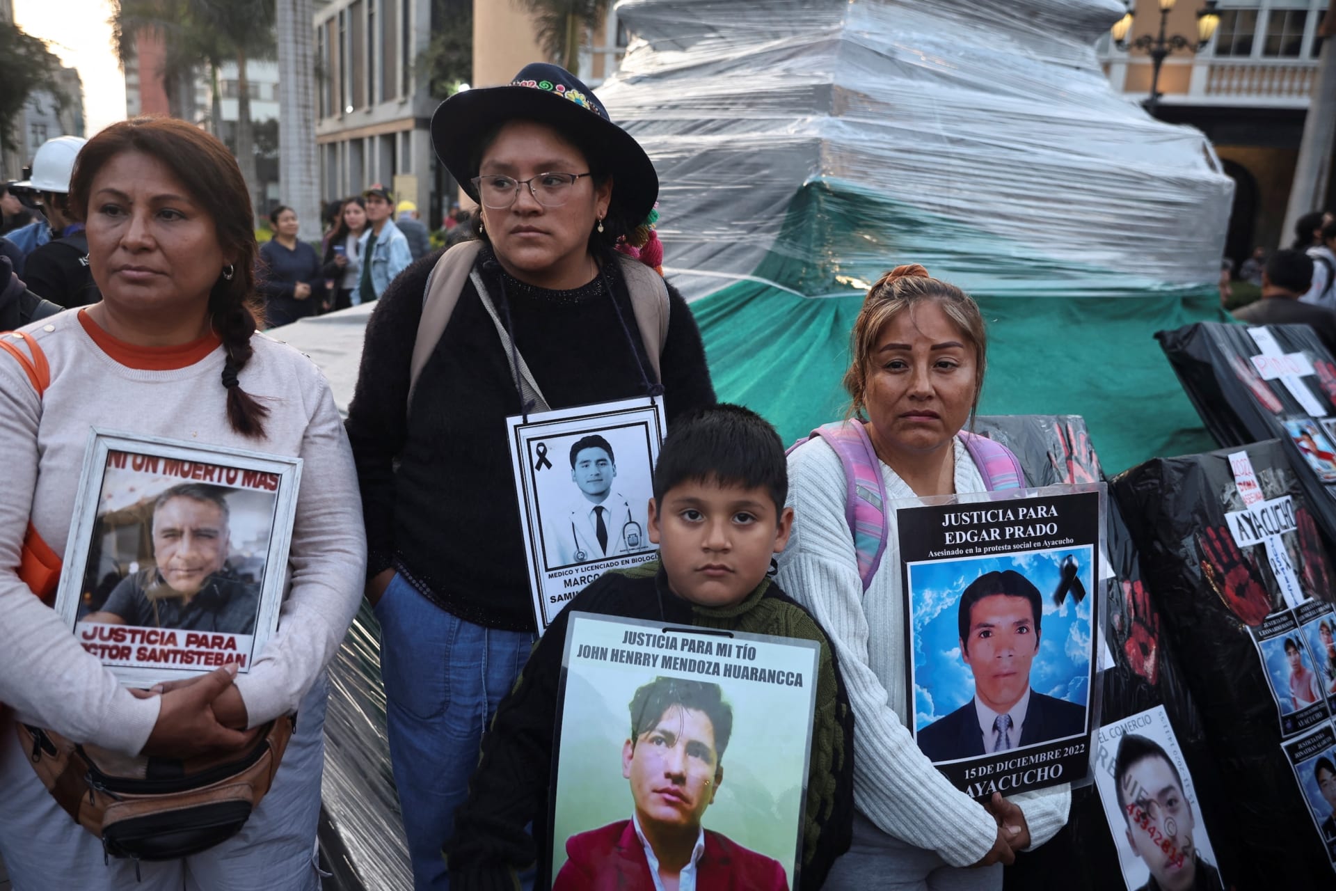 Photo of Peruvian protestors