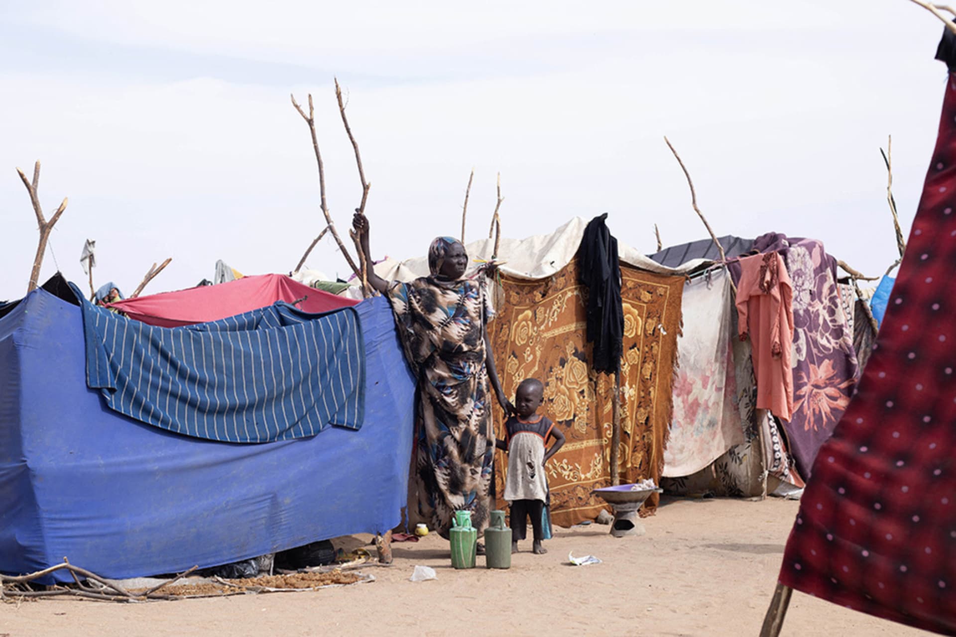 <p>After fleeing El Fasher, displaced Sudanese rest in the camp of Um Yanqur in western Darfur, November 3, 2025.</p>
