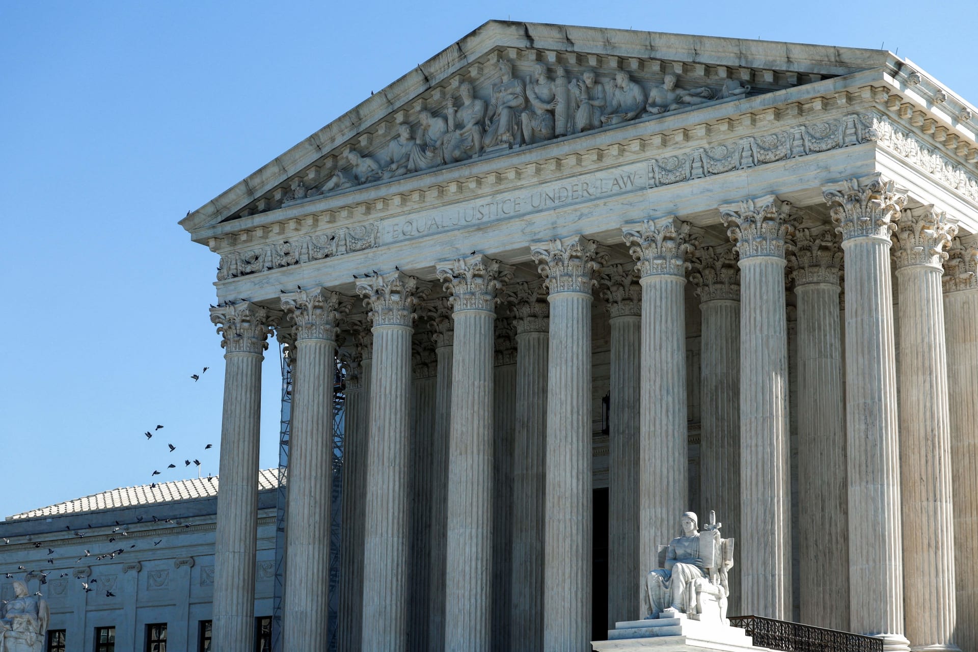 <p>The United States Supreme Court building is seen as in Washington, U.S., October 4, 2023.</p>
