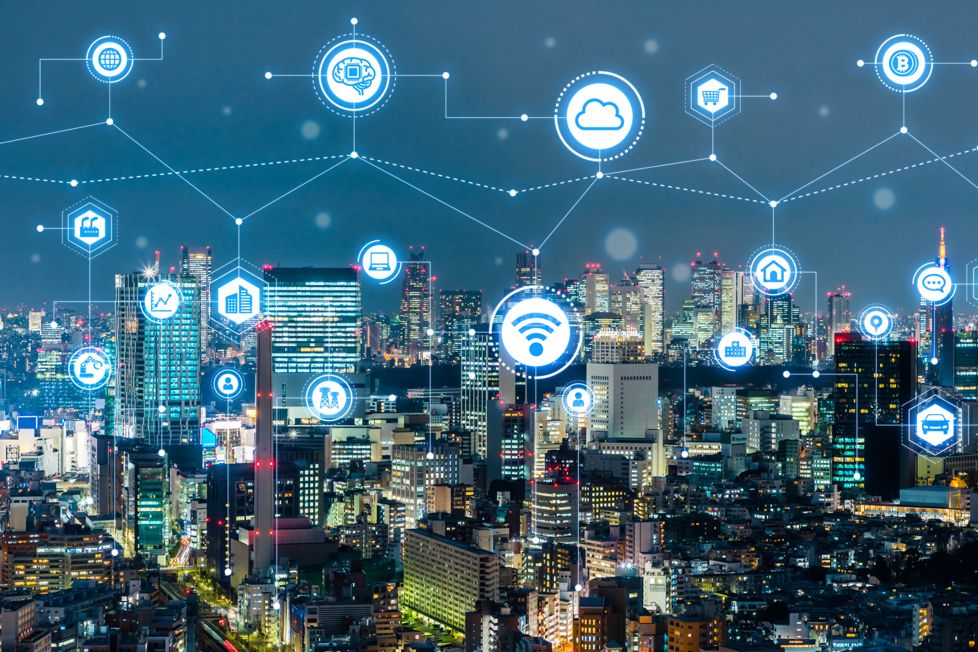 <p>Illustration of a smart city concept</p>
