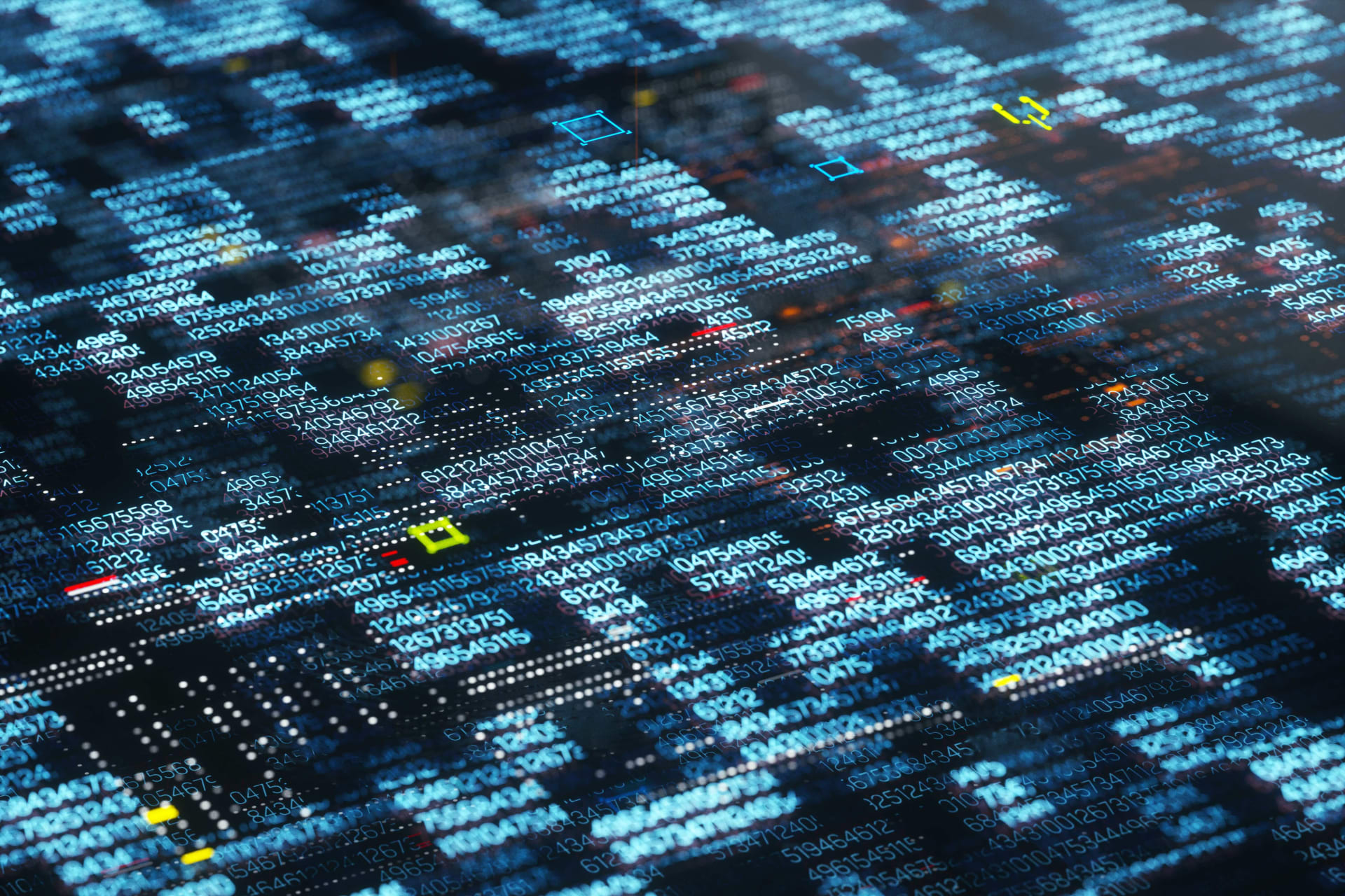 <p>Digital generated image of data.</p>