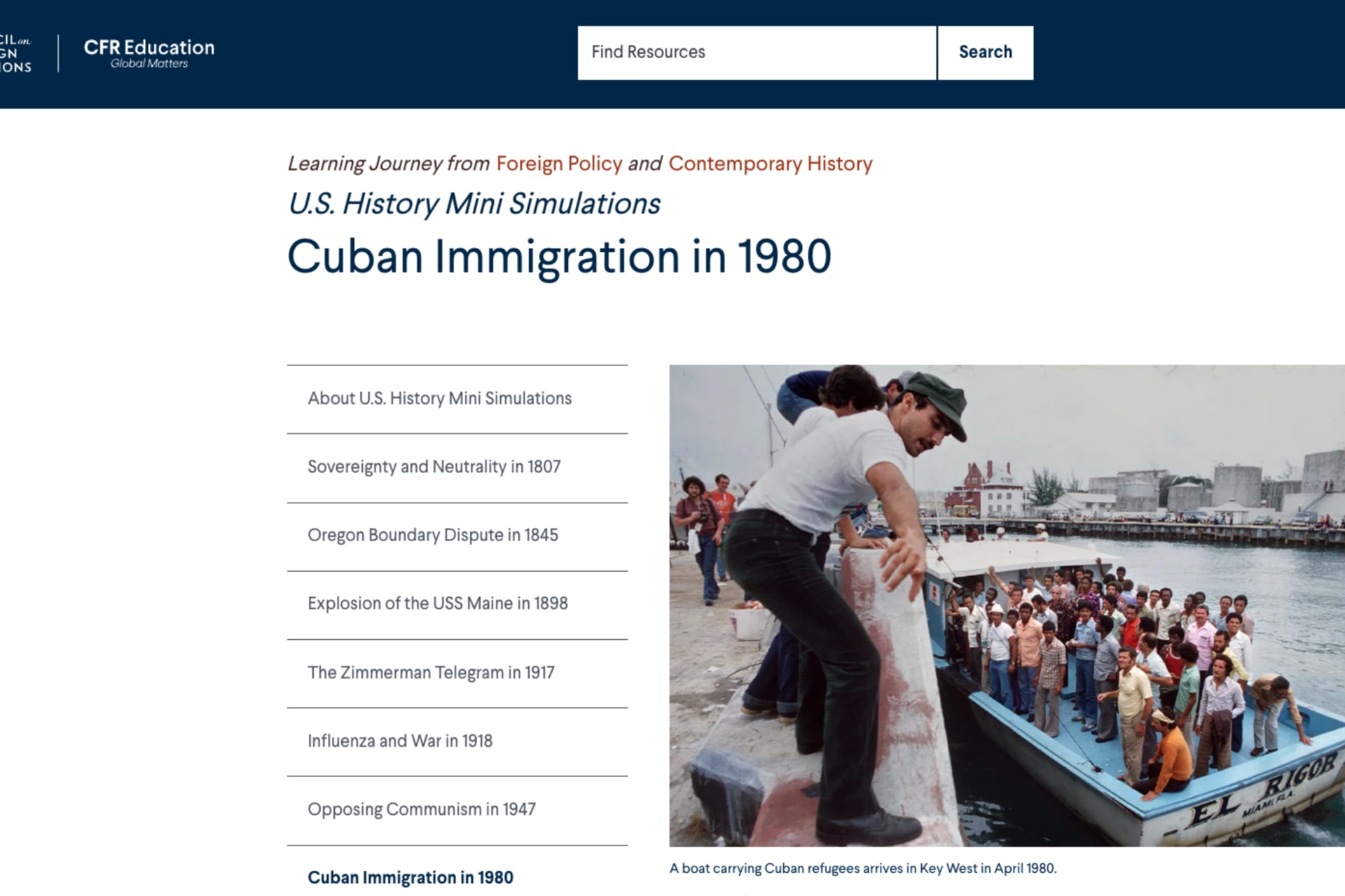 <p><a href="https://education.cfr.org/">CFR Education</a></p>